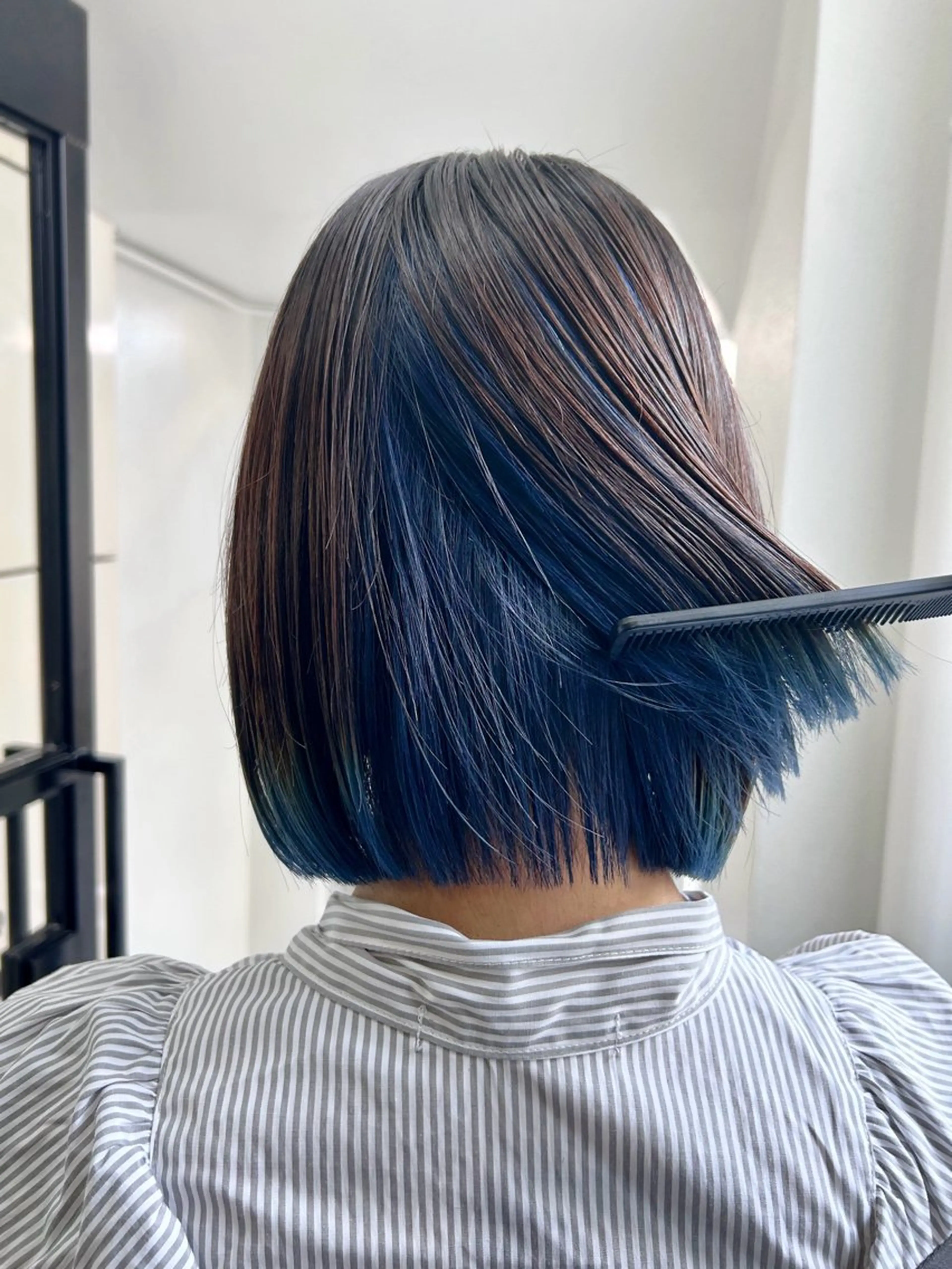 ミディアム ヘアカラー 原田 朱里のヘアスタイル