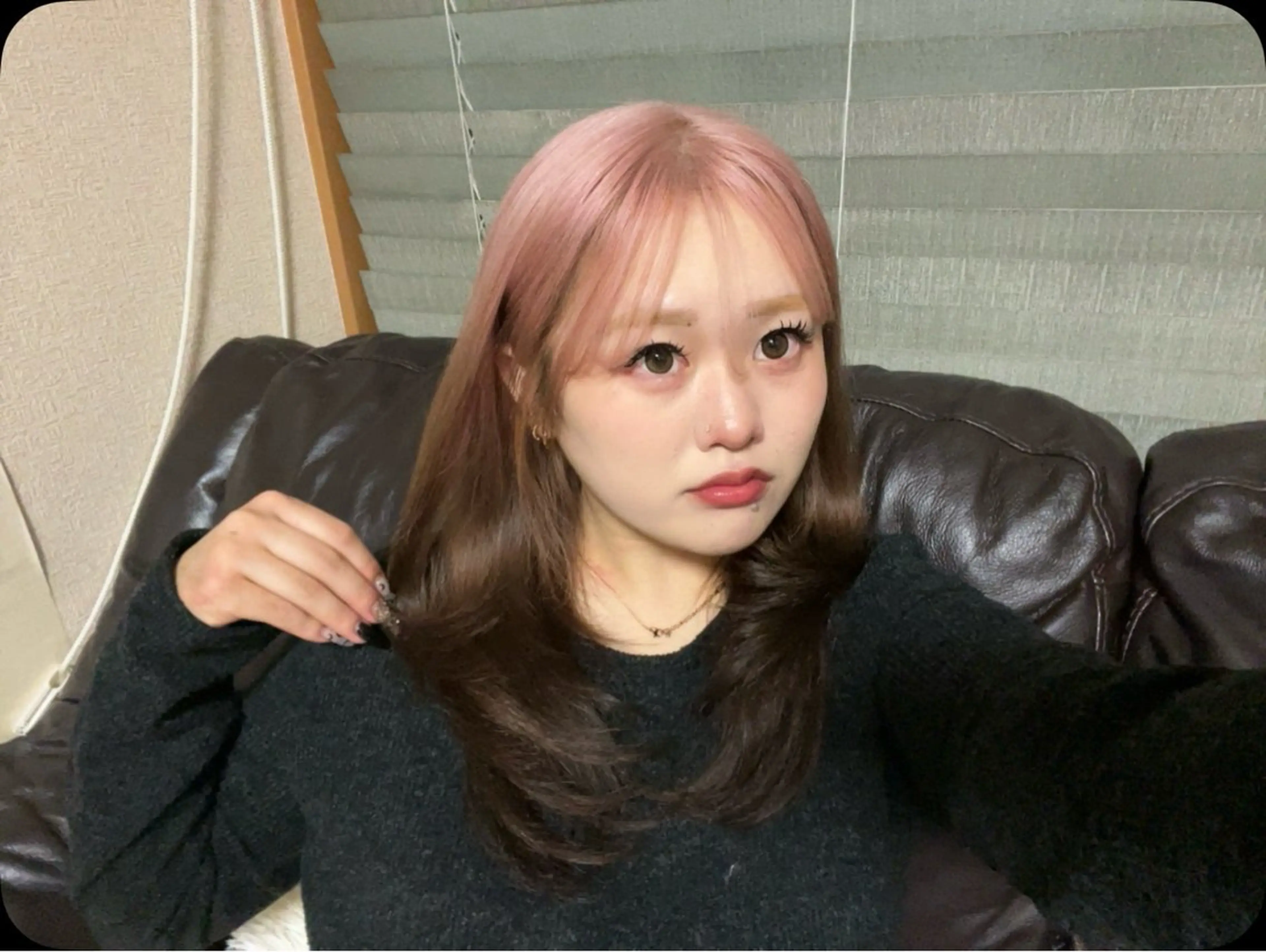 ロング ヘアカラー トリートメント 透明感ハイトーンヘア 🎀ririka🎀のヘアスタイル