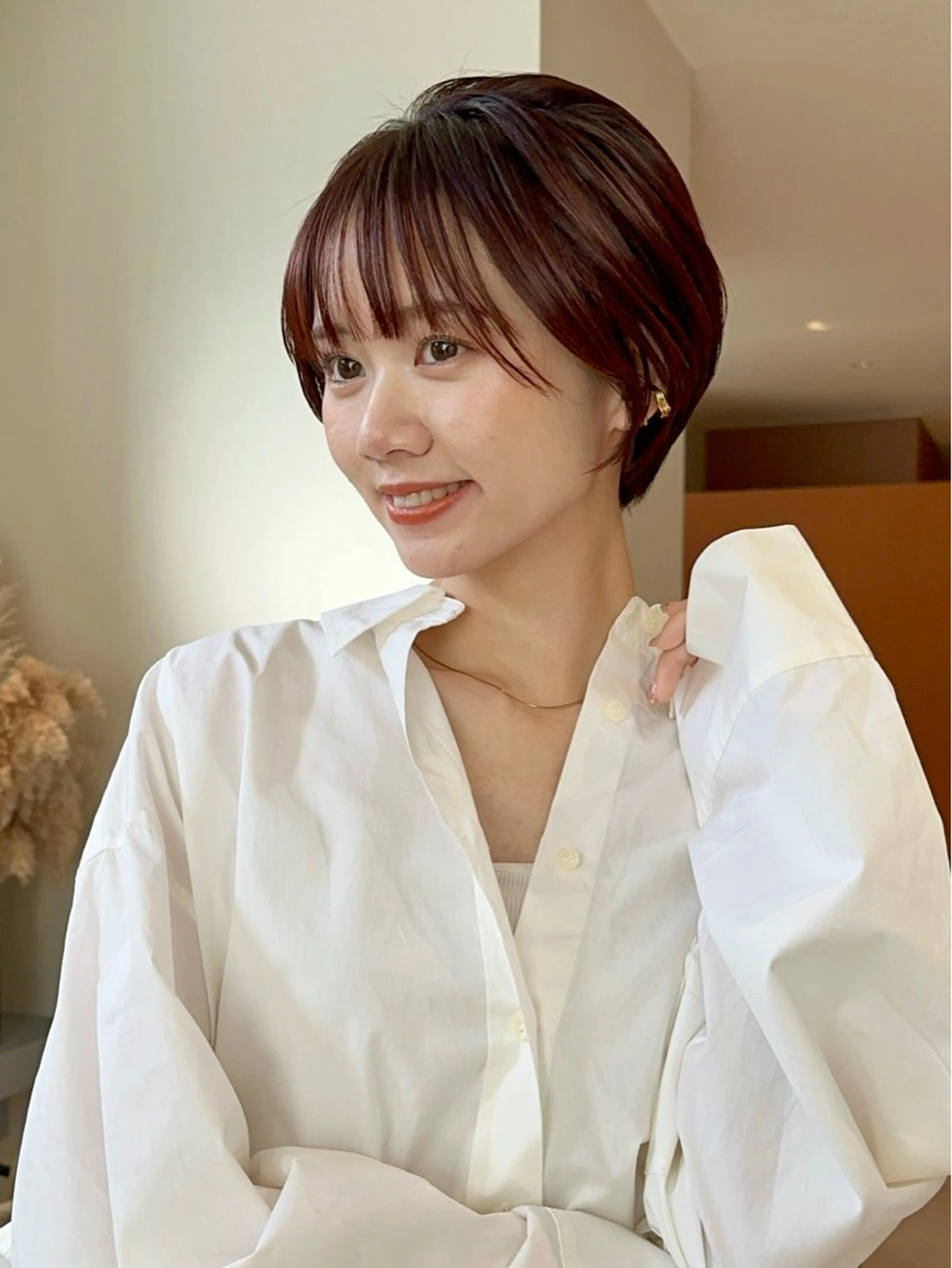 ショート カラー ショートヘア ✂︎ショート/パーマ /銀座/✂︎西岡のヘアスタイル