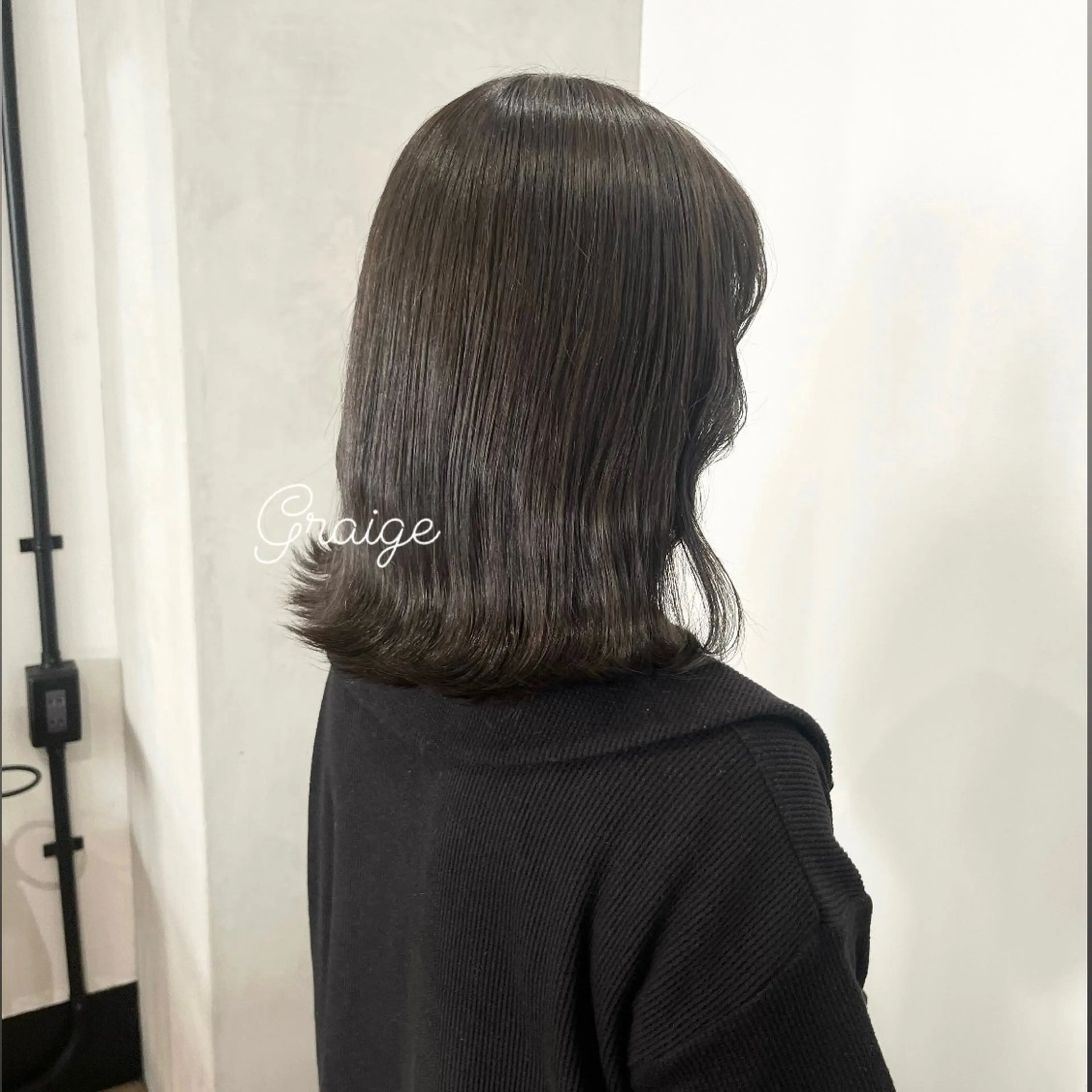 セミロング カラー 透明感カラー miku୨୧˖* 透明感モテカラーのヘアスタイル
