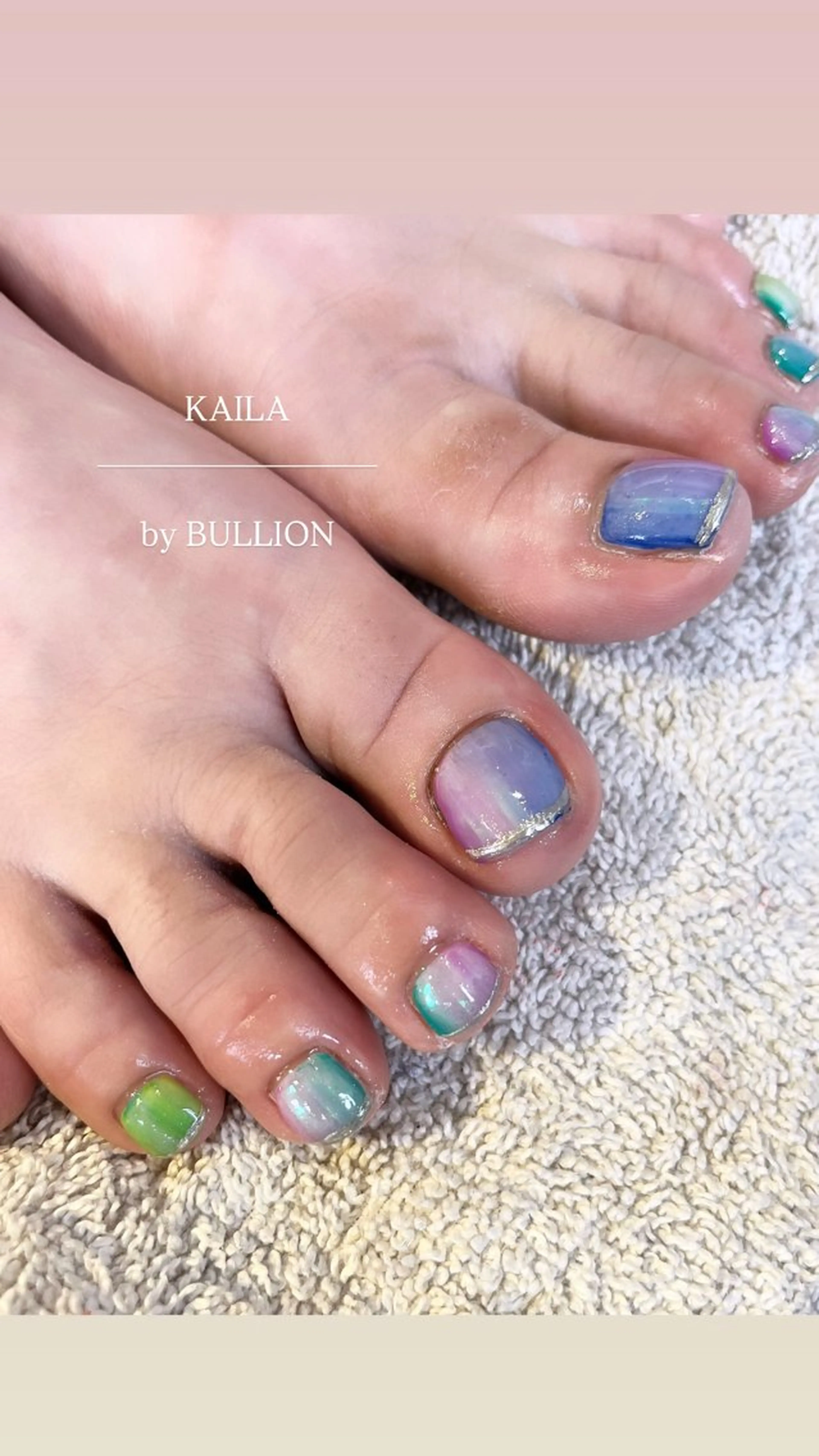 ネイル フットネイル KAILA momo.のネイルデザイン