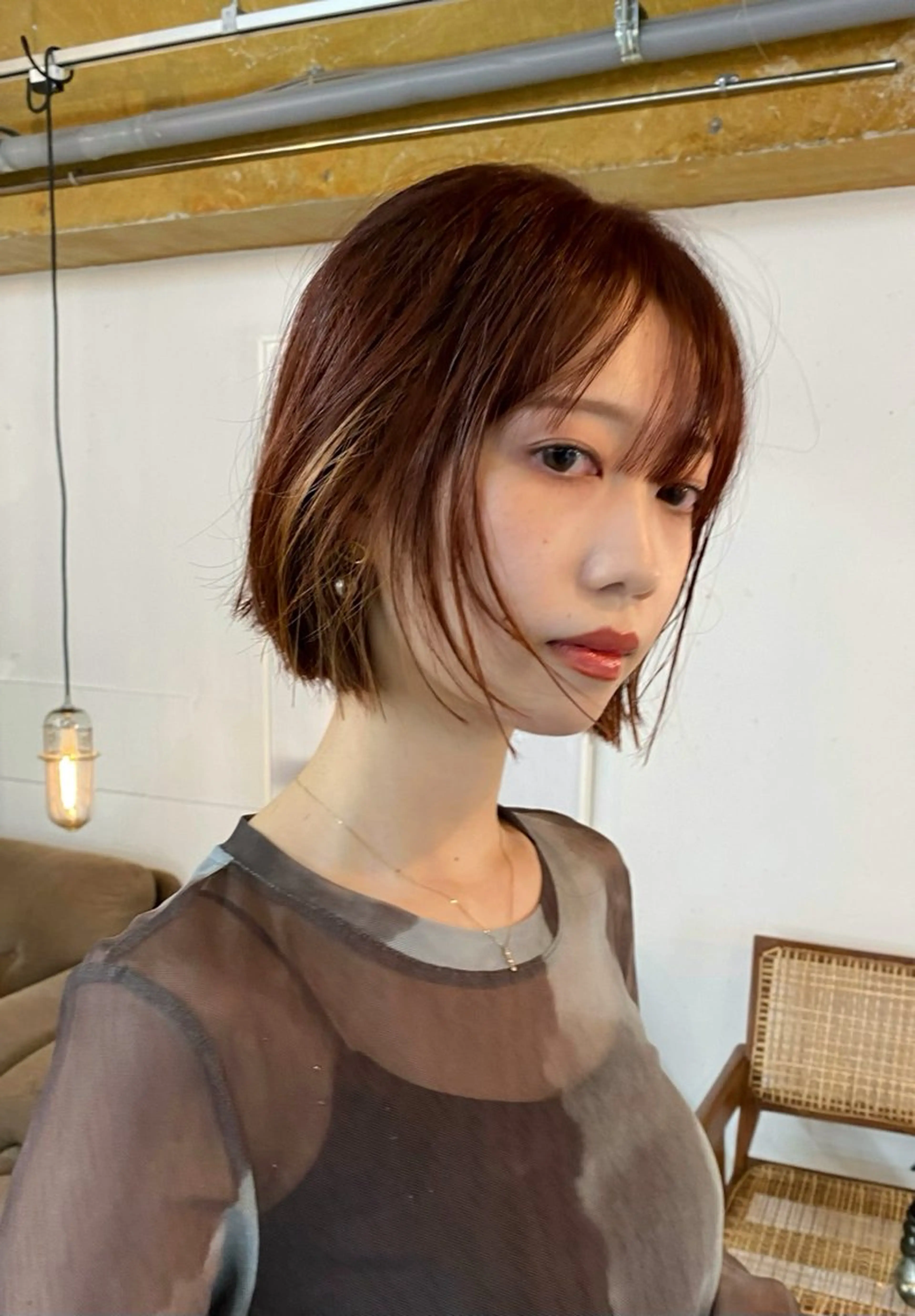 ショート カラー カット ヘアカラー KEI gattacaのヘアスタイル