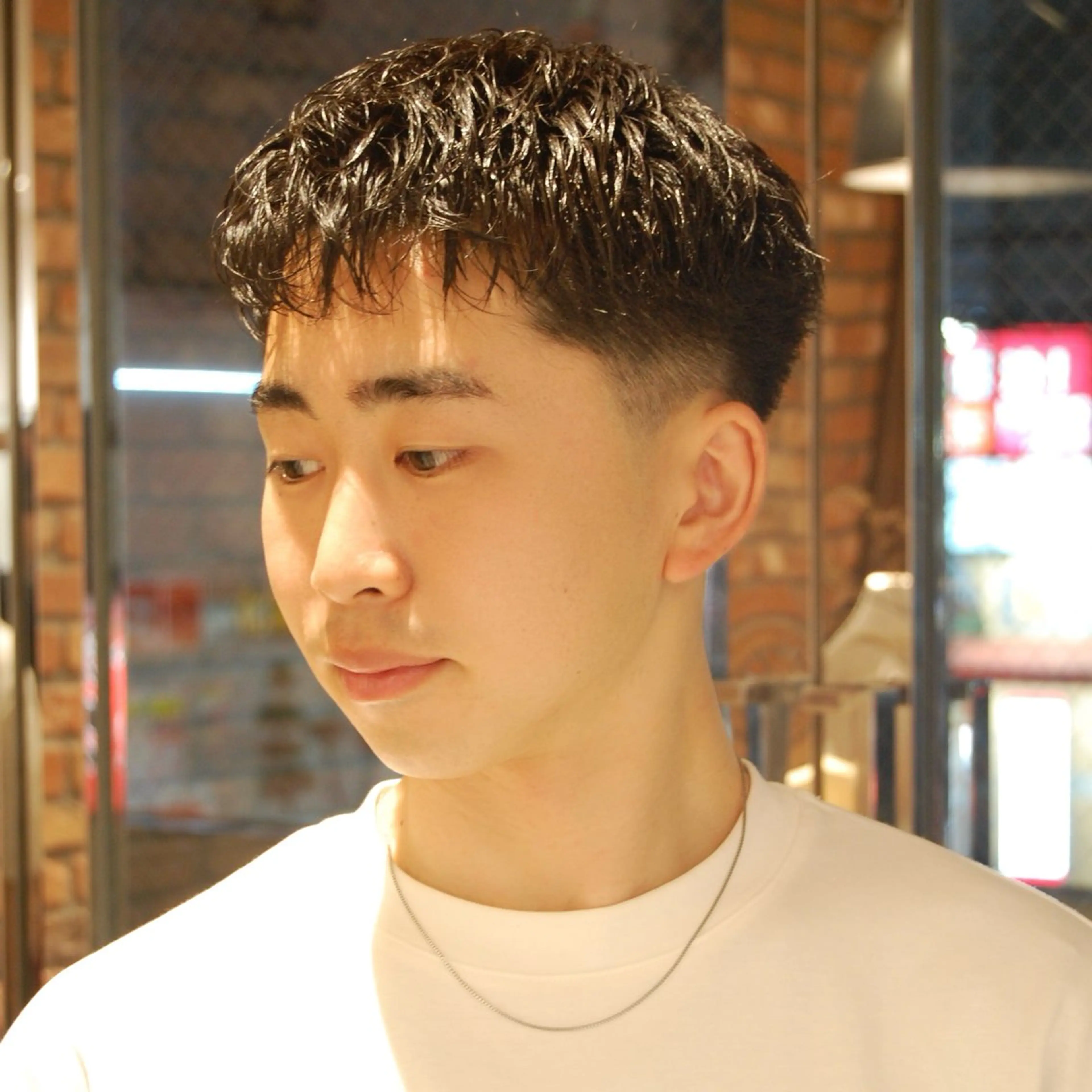 ショート カラー パーマ メンズ カット bococa kanta/メンズのヘアスタイル