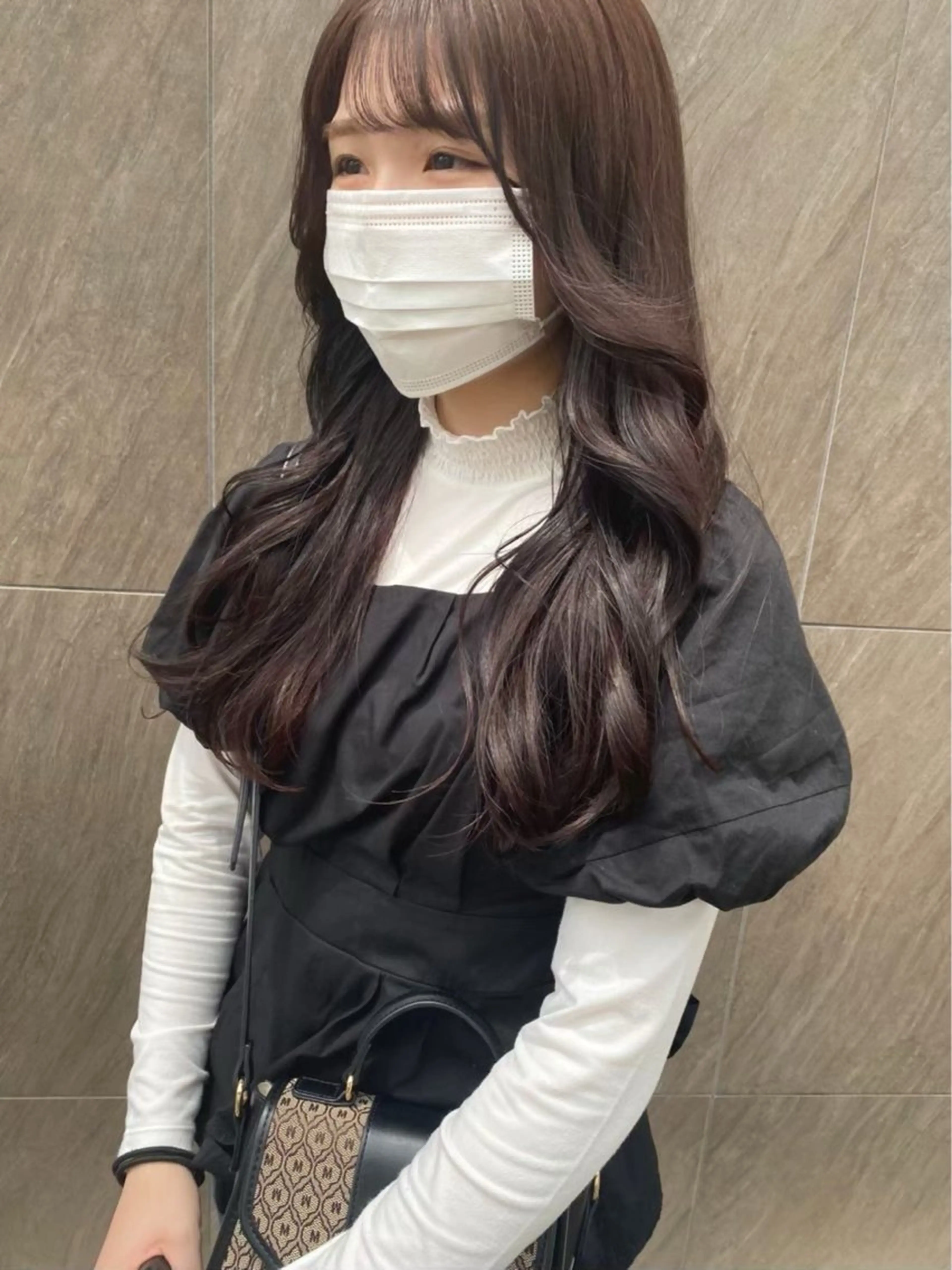 ロング カラー ヘアカラー み うのヘアスタイル