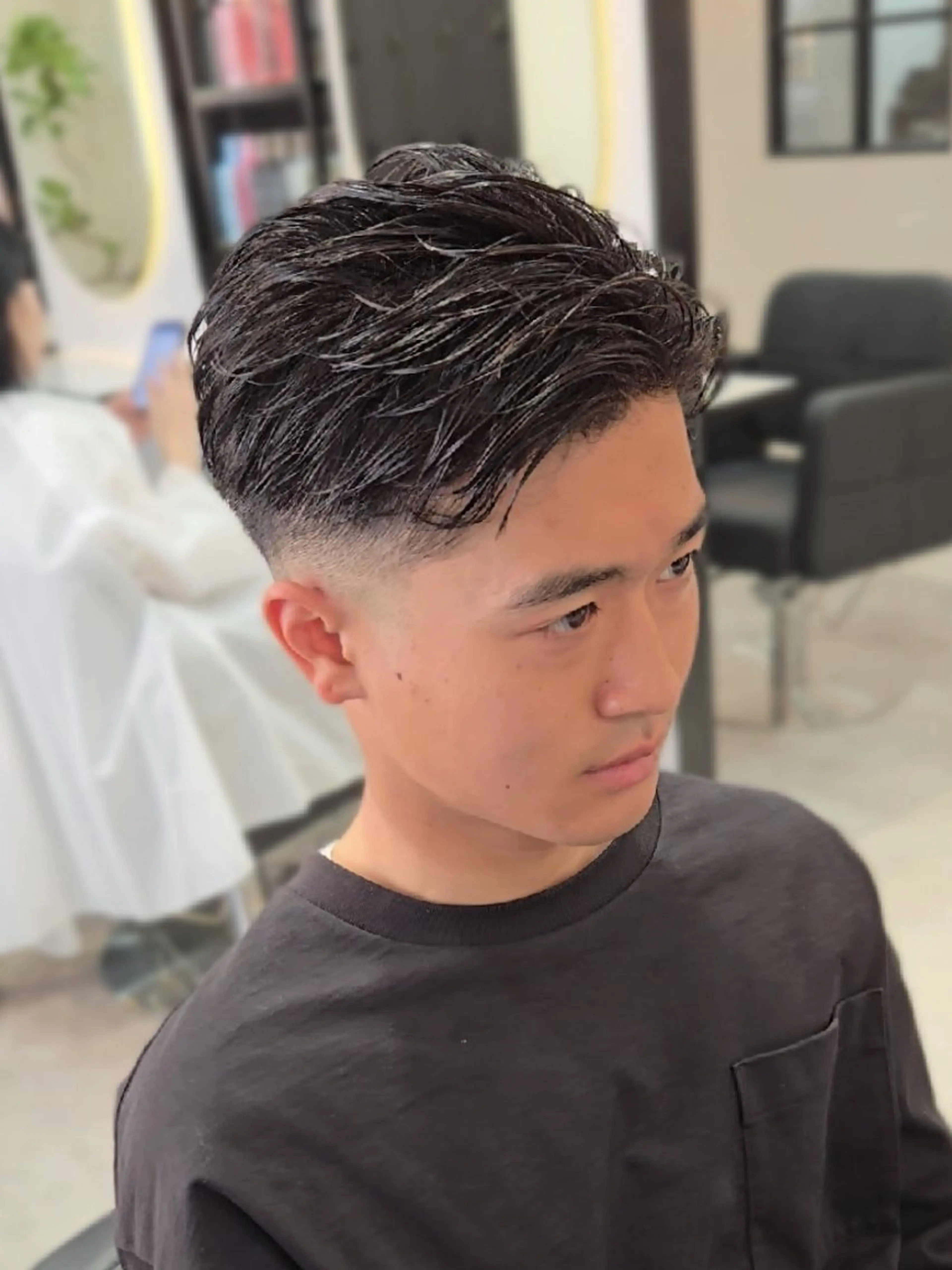 メンズ ショート カット ヘアセット Lapis 名古屋駅前店所属・LEN名古屋/パーマ メンズ特化美容師のヘアスタイル