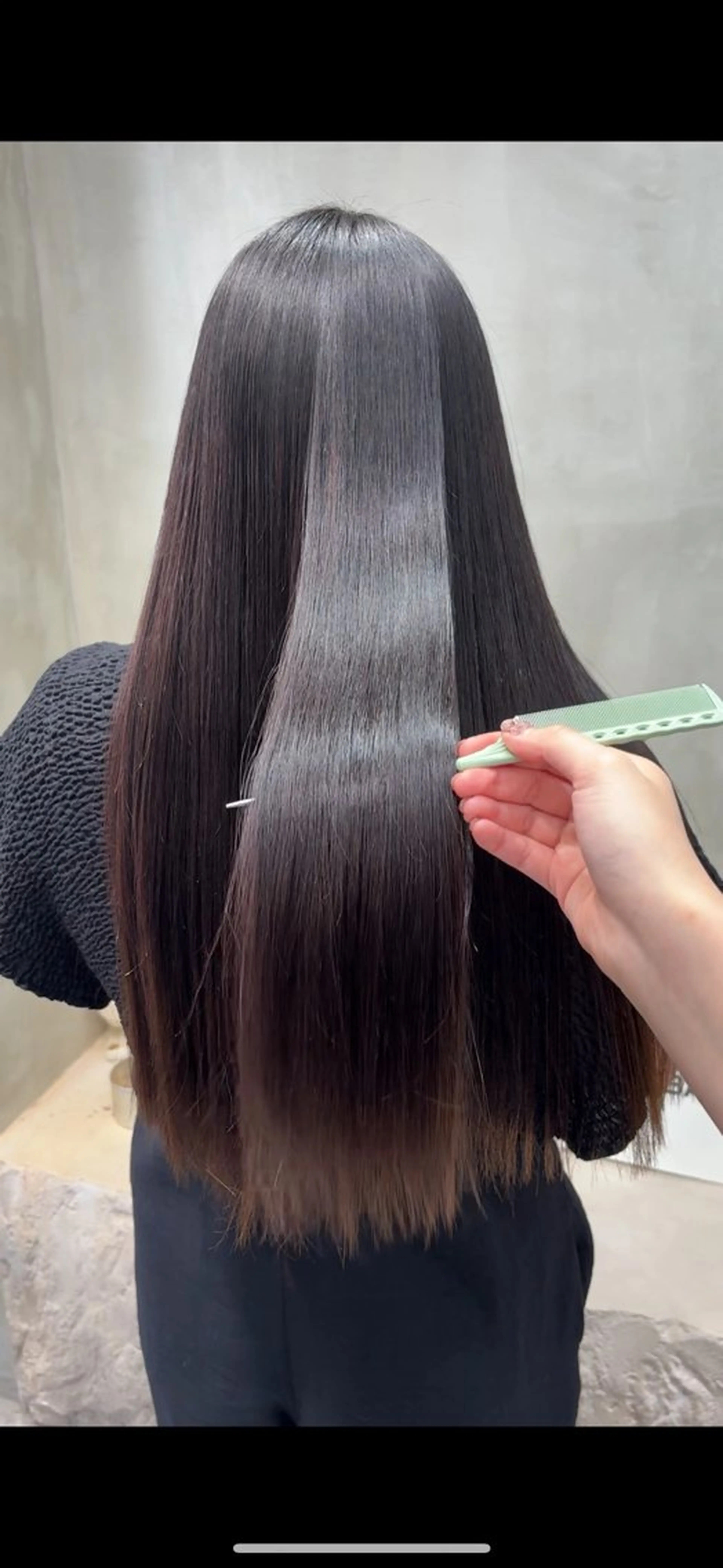 ロング ヘアカラー 縮毛矯正 The Path ARENのヘアスタイル