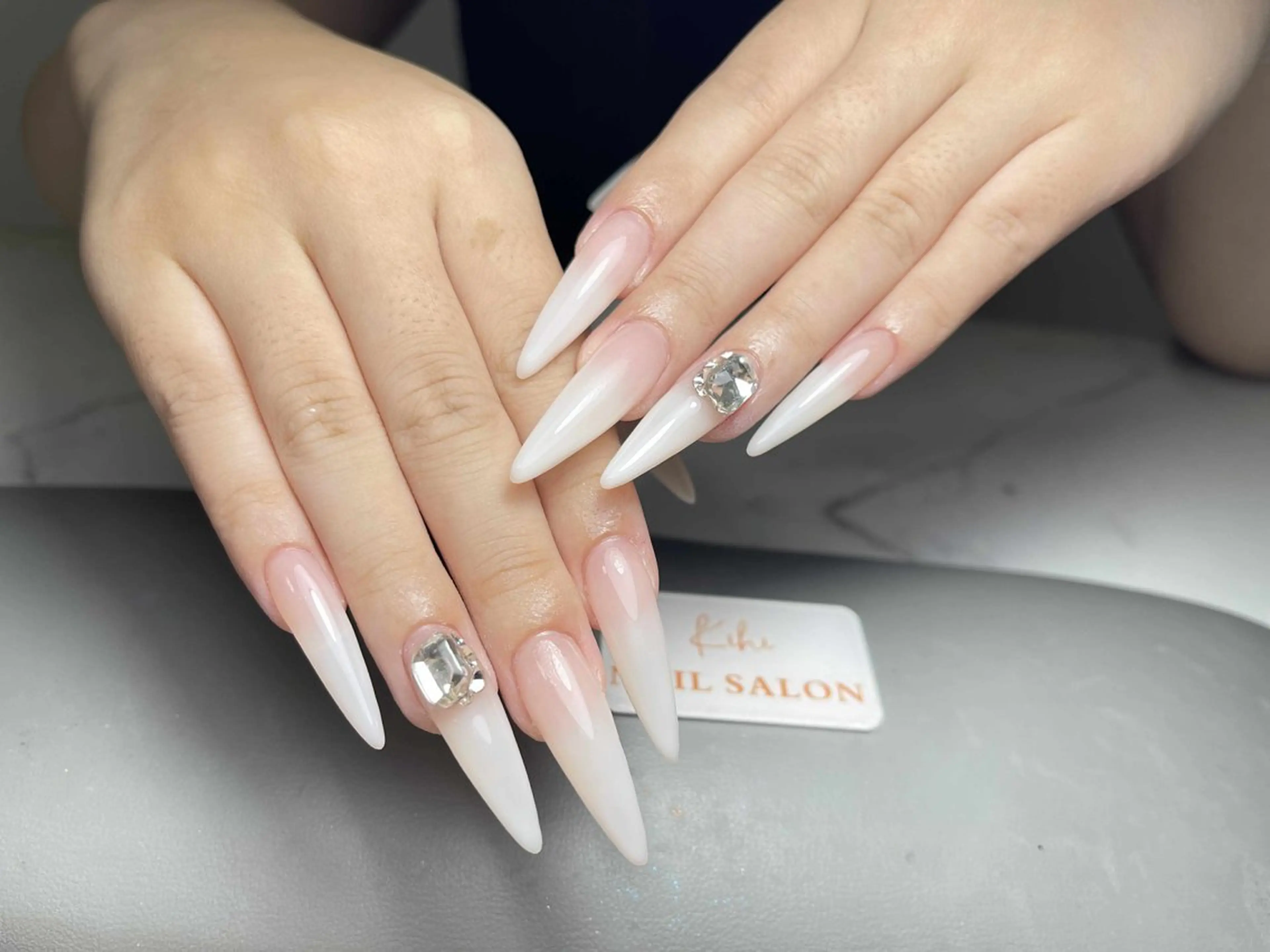 ネイル アートネイル フレンチネイル ジェルネイル グラデーション 韓国ネイル ハンドネイル Nail Salon Kihi さくらのネイルデザイン