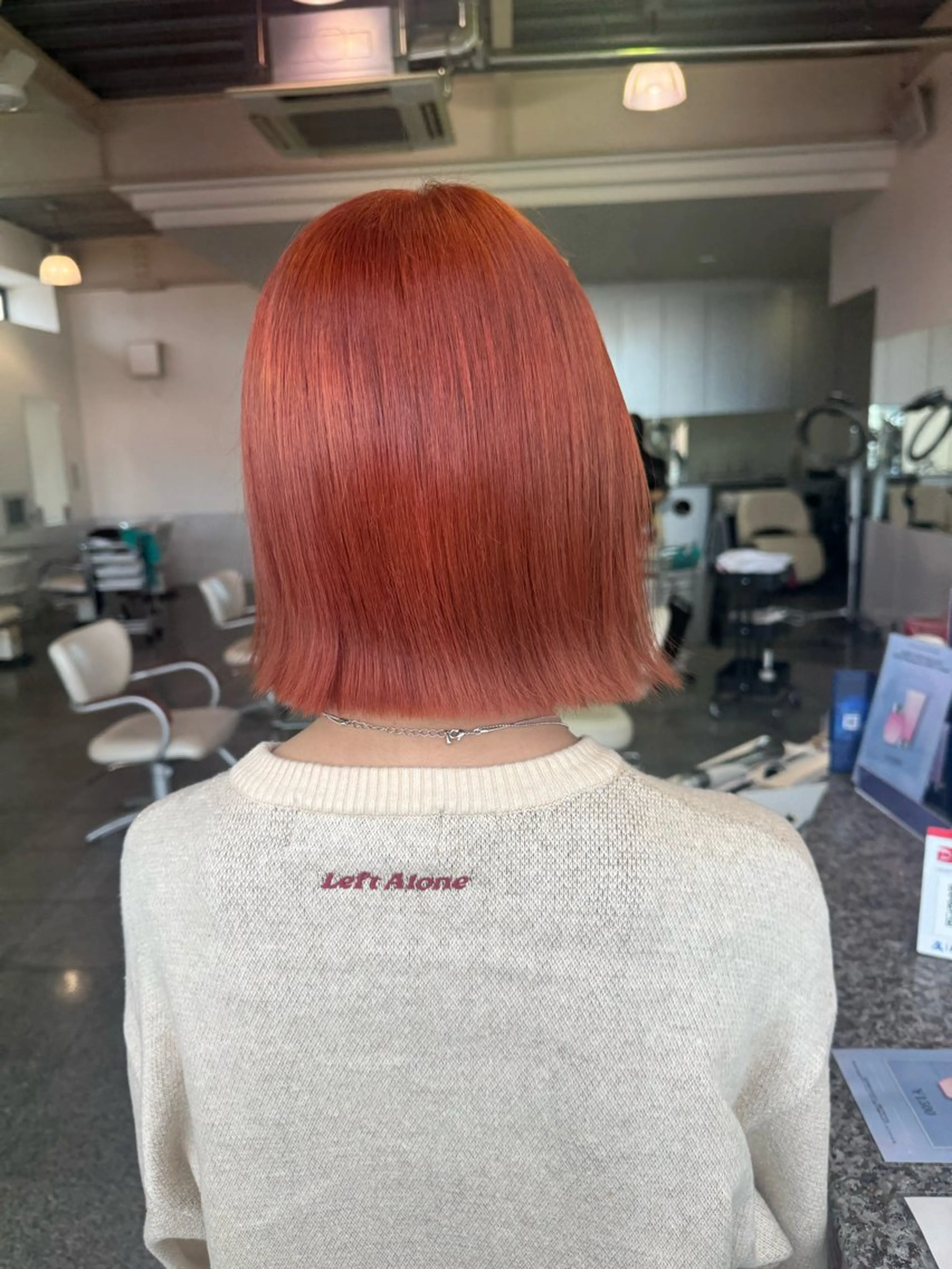ショート カラー ベージュカラー オレンジ オレンジベージュ カット ヘアカラー トリートメント 🫧ヒシダアキ /taboo🫧のヘアスタイル