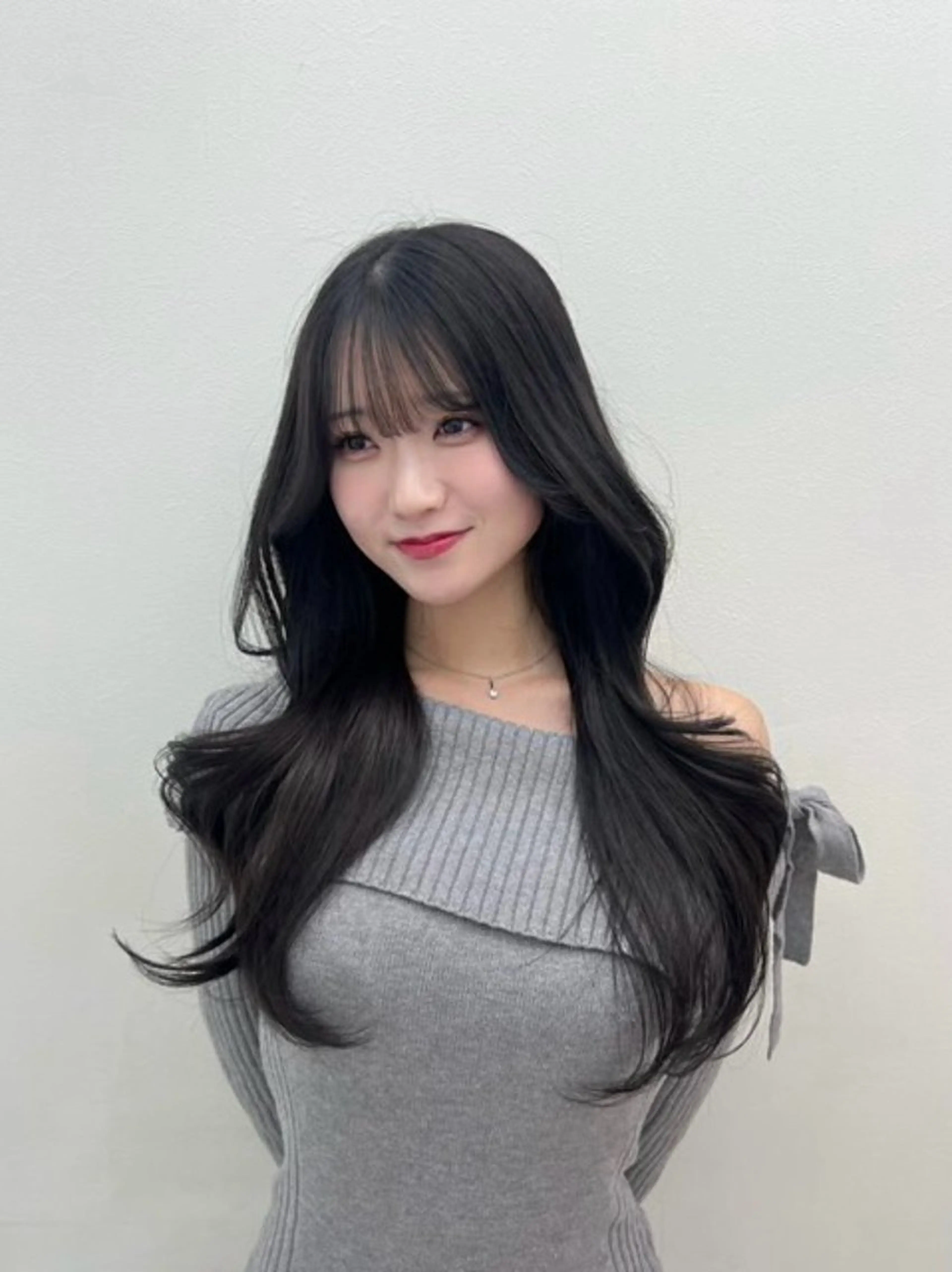 ロング 🤍韓国風透明髪🤍 レイヤー🤍きょうのヘアスタイル