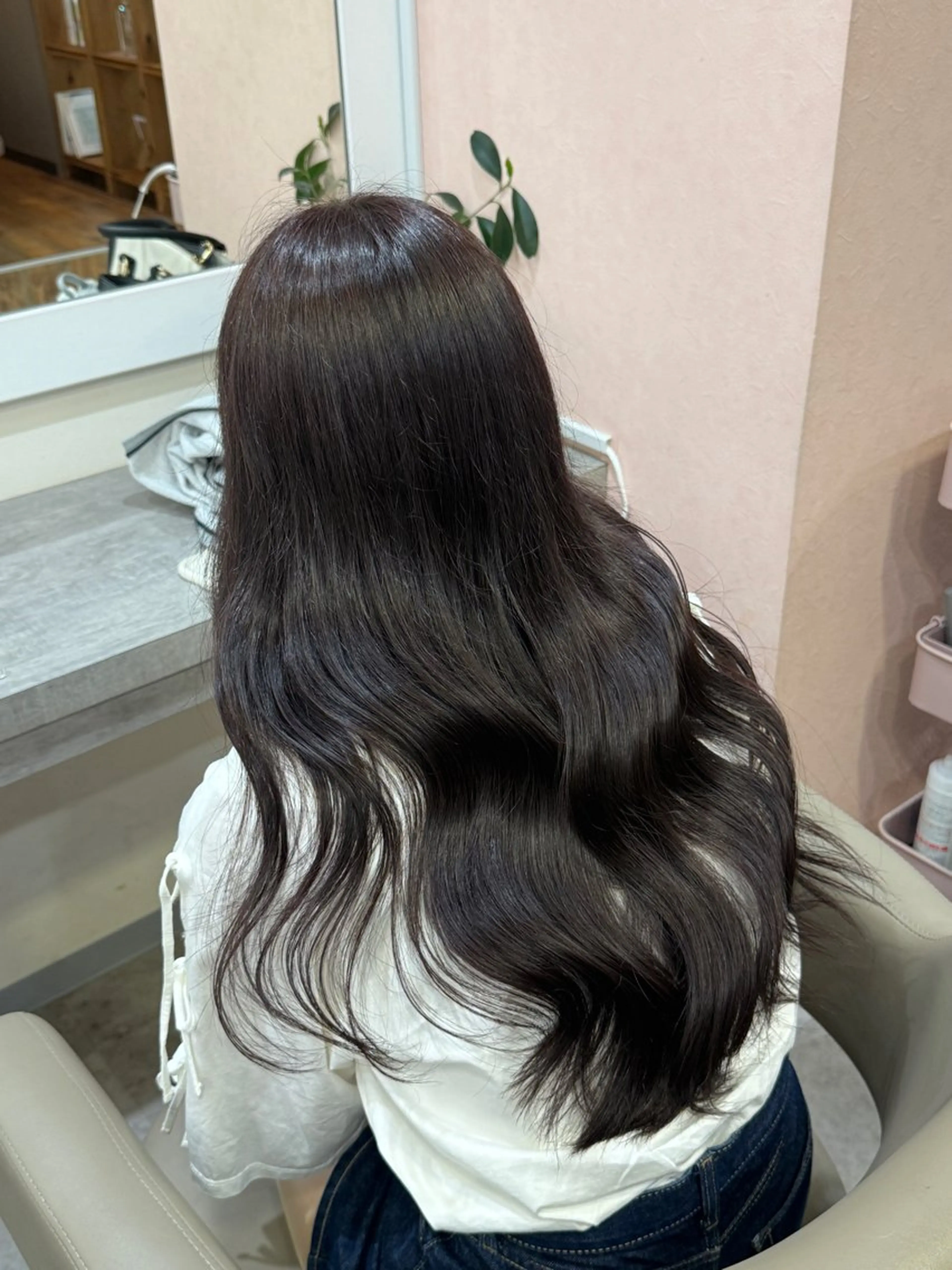 ロング カラー ヘアアレンジ 透明感カラー ももかのヘアスタイル