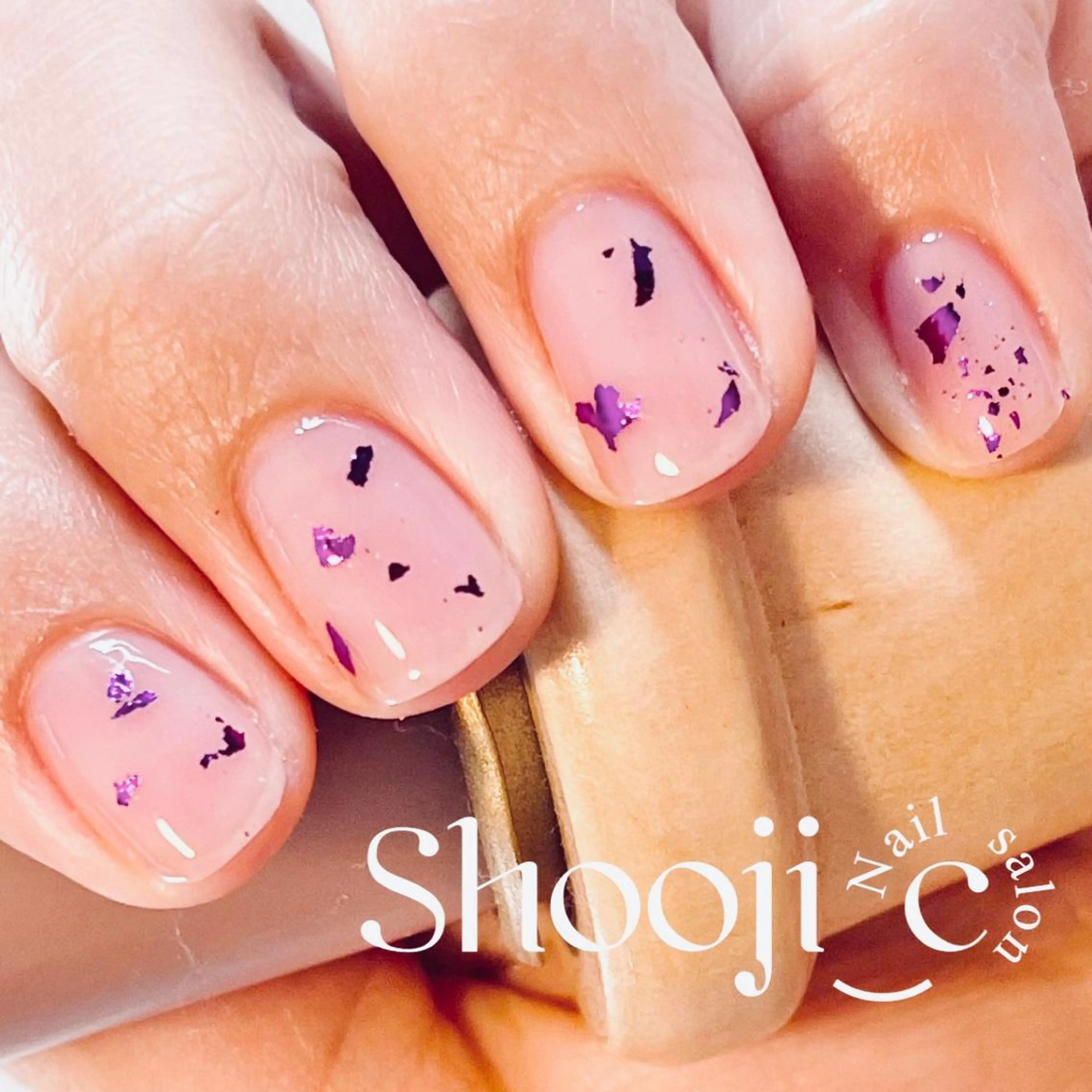 ネイル パープル シンプルネイル Shooji_c Nail salon所属・Shooji_c Nail salonのネイルデザイン