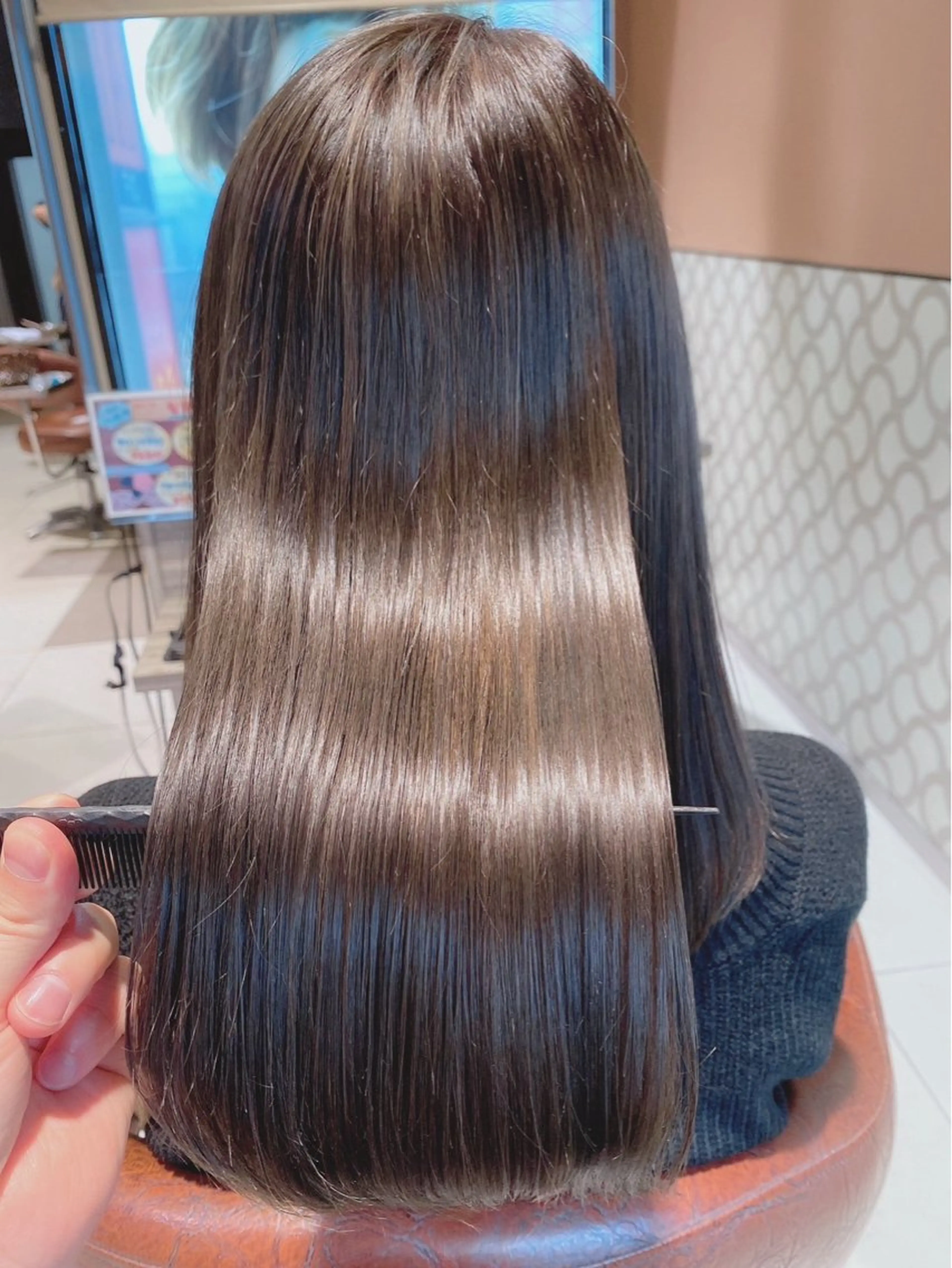 ロング 縮毛矯正 カット 縮毛矯正 原田 真子のヘアスタイル
