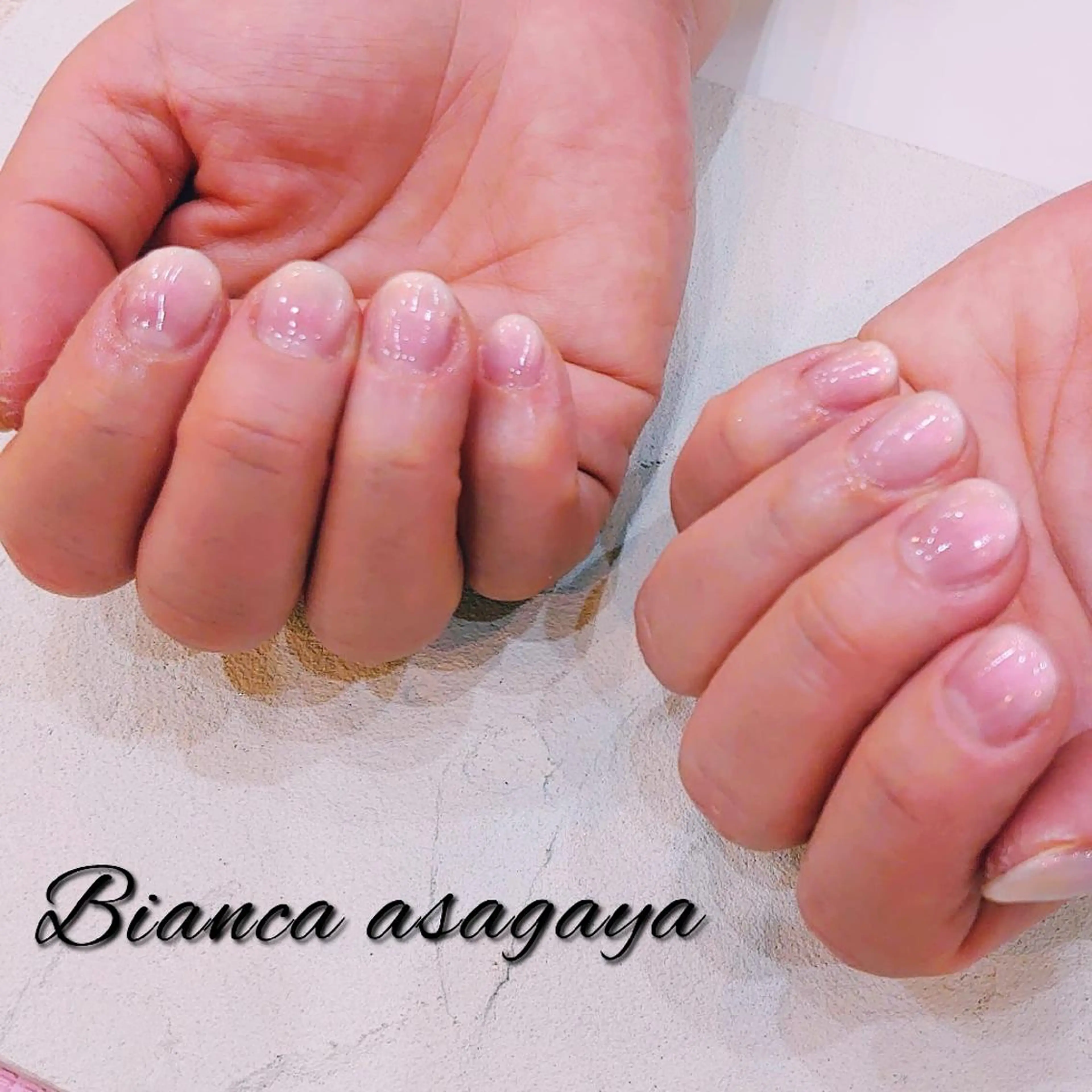 ネイル ジェルネイル グラデーション パラジェル シンプルネイル Bianca TANAKAのネイルデザイン