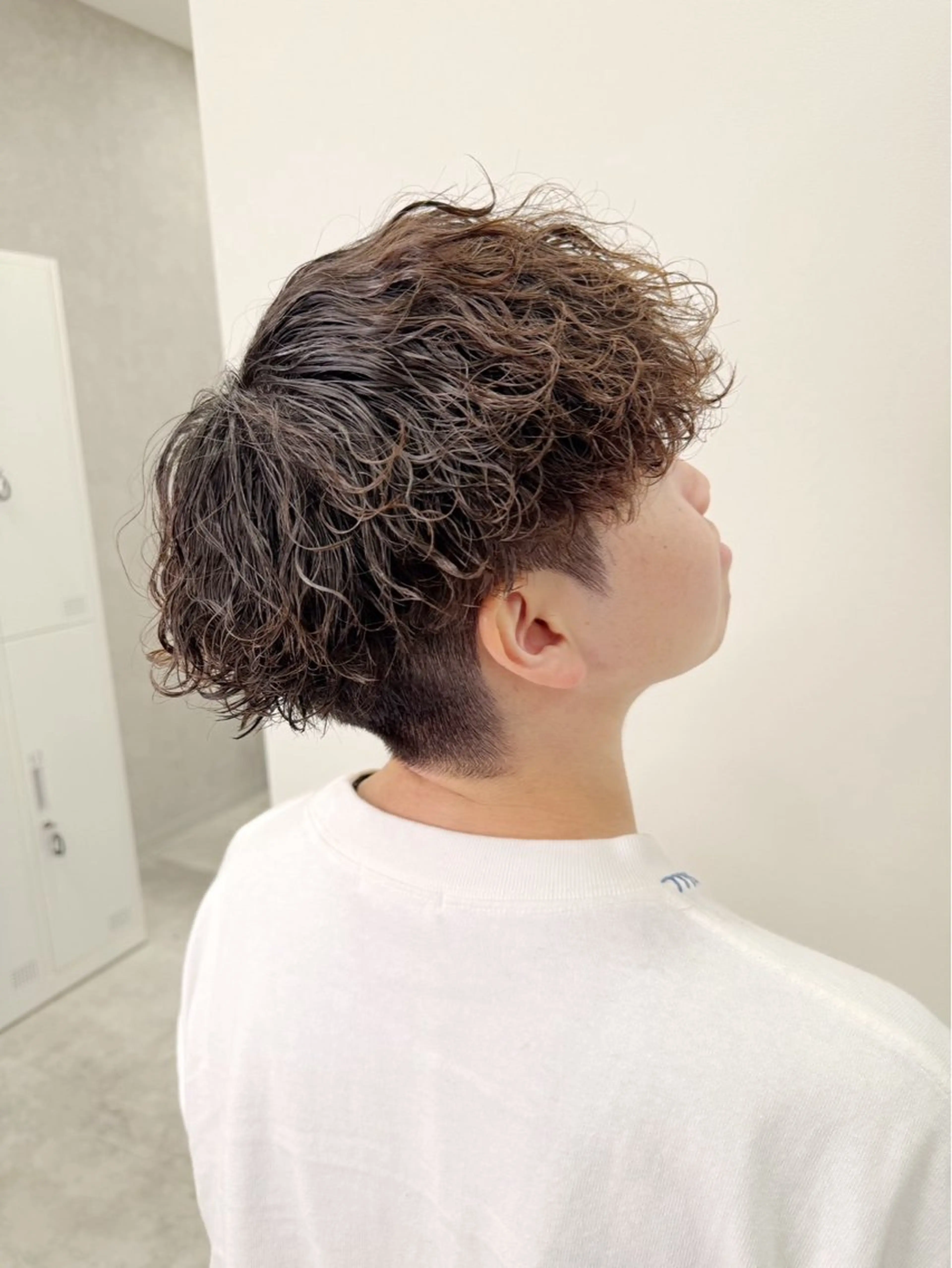 ミディアム カラー パーマ メンズ カット ヘアカラー パーマ RAISE by_WHITEのヘアスタイル