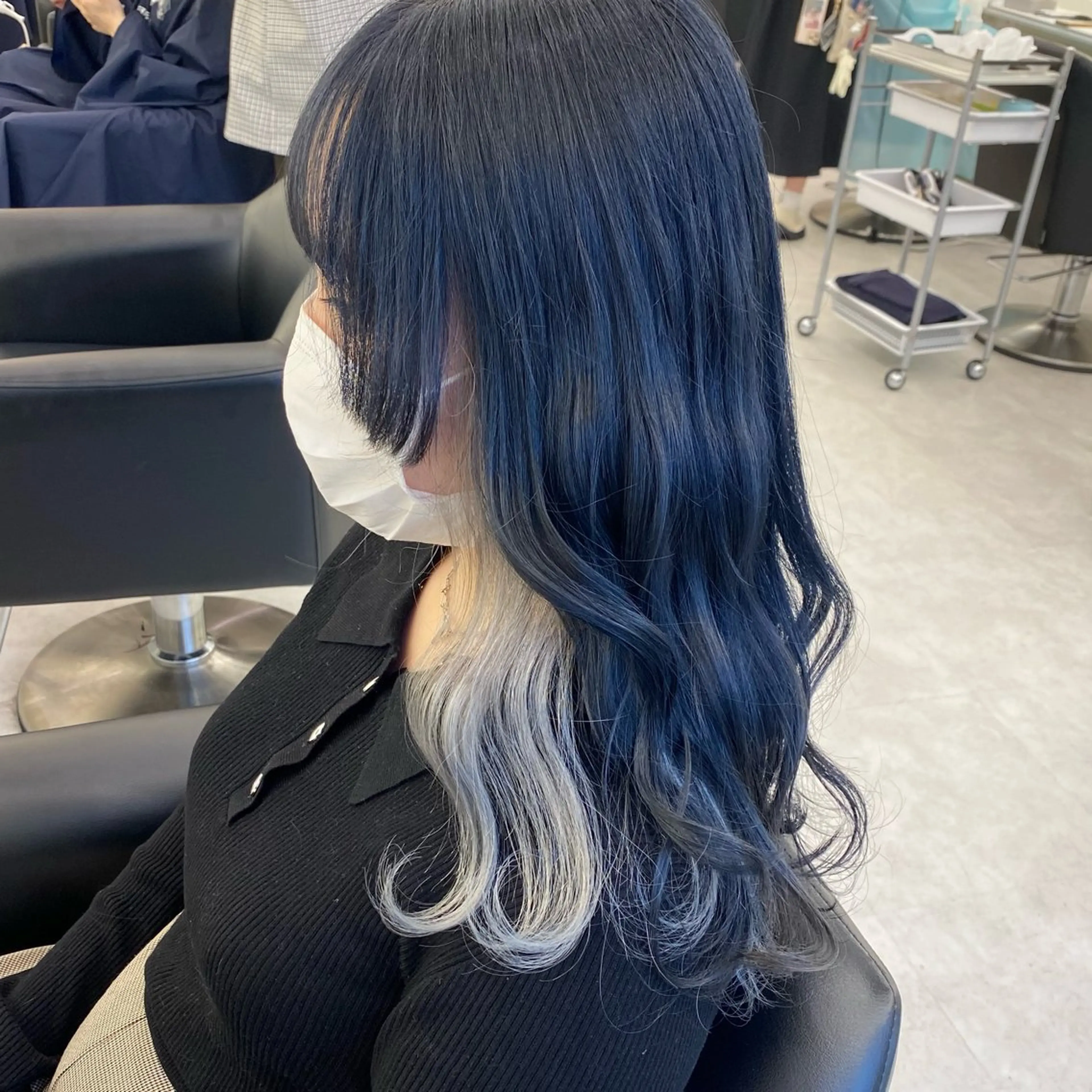セミロング ヘアカラー ParveMix 🌝🫧山本 玲南のヘアスタイル