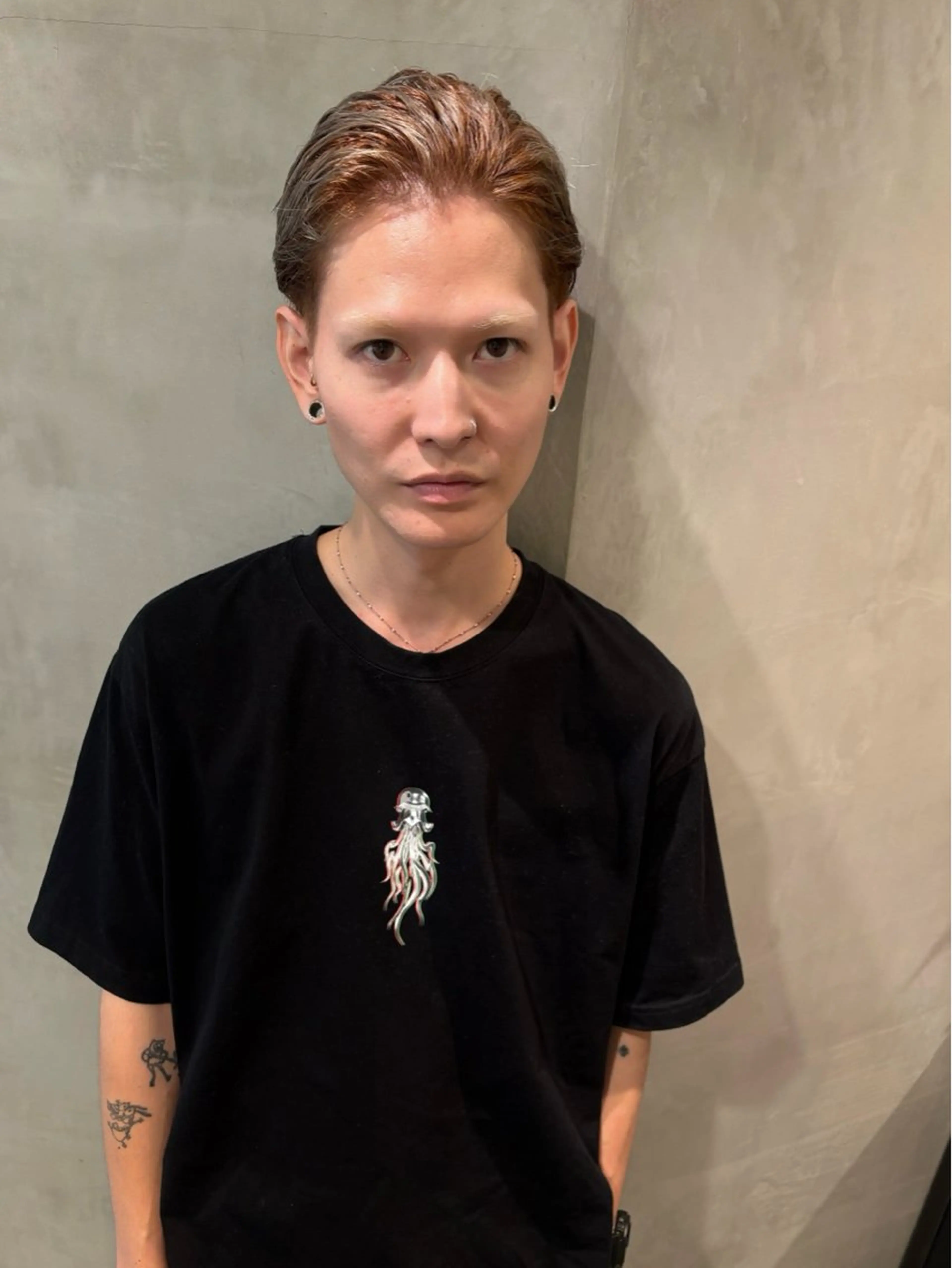 ショート カラー メンズ カット ヘアカラー トリートメント 優 作のヘアスタイル