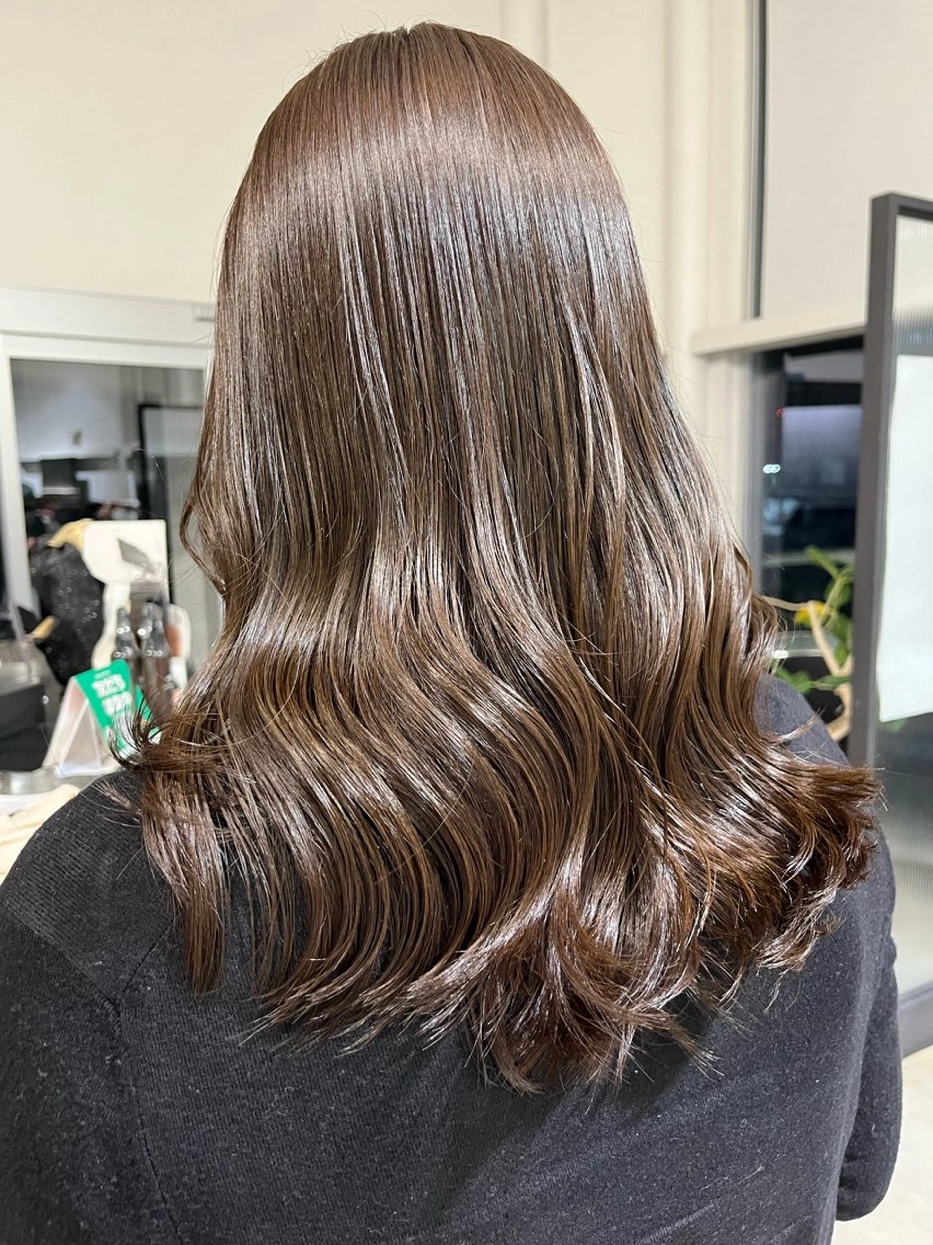 セミロング カラー グレージュ カット ヘアカラー KUTEN所属・岐阜パーマ/透明感 カラー/Genkiのヘアスタイル