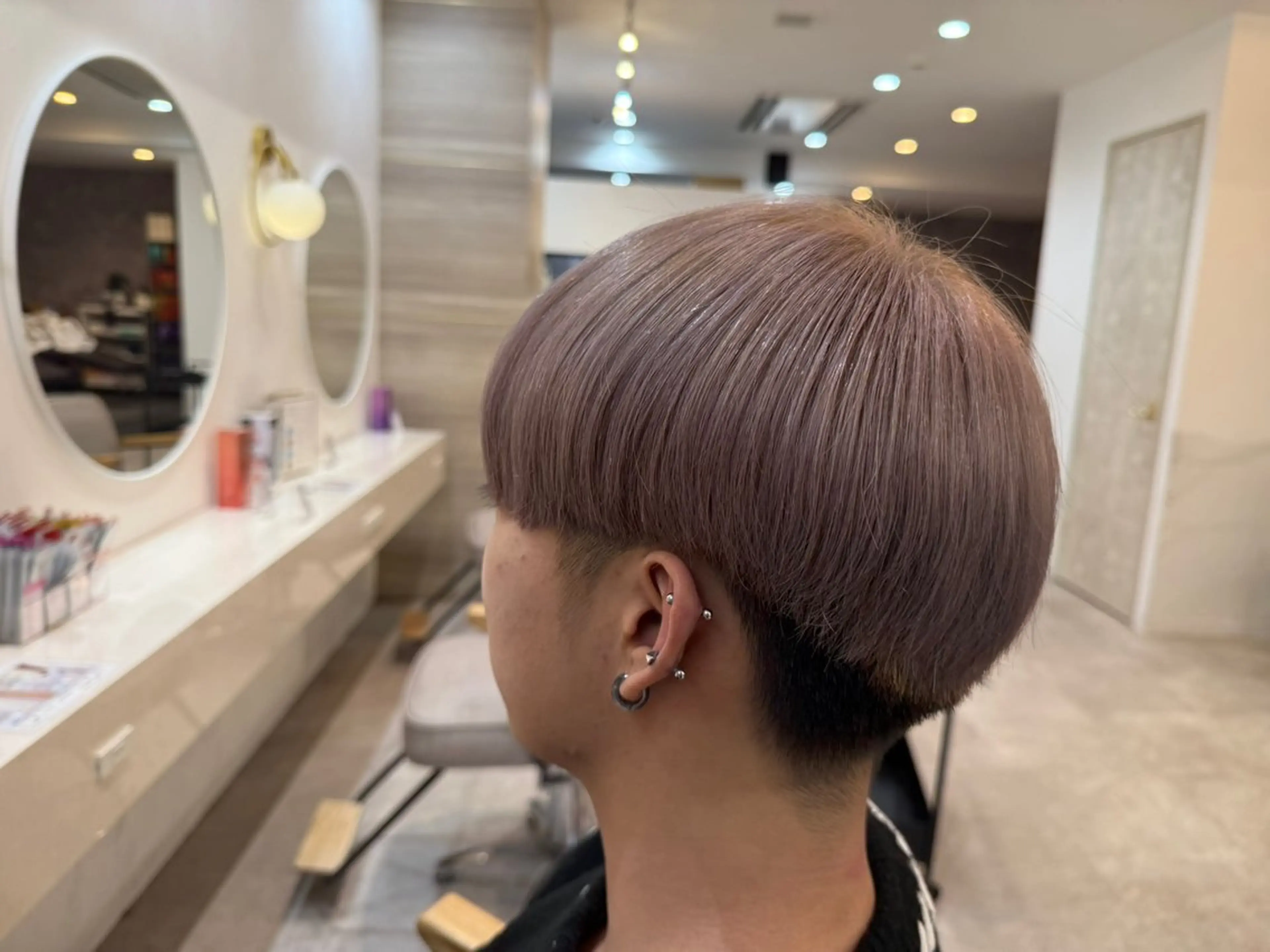 ショート カラー パーマ ショートヘア 🌼おとは🌻 Lovis 熊谷のヘアスタイル