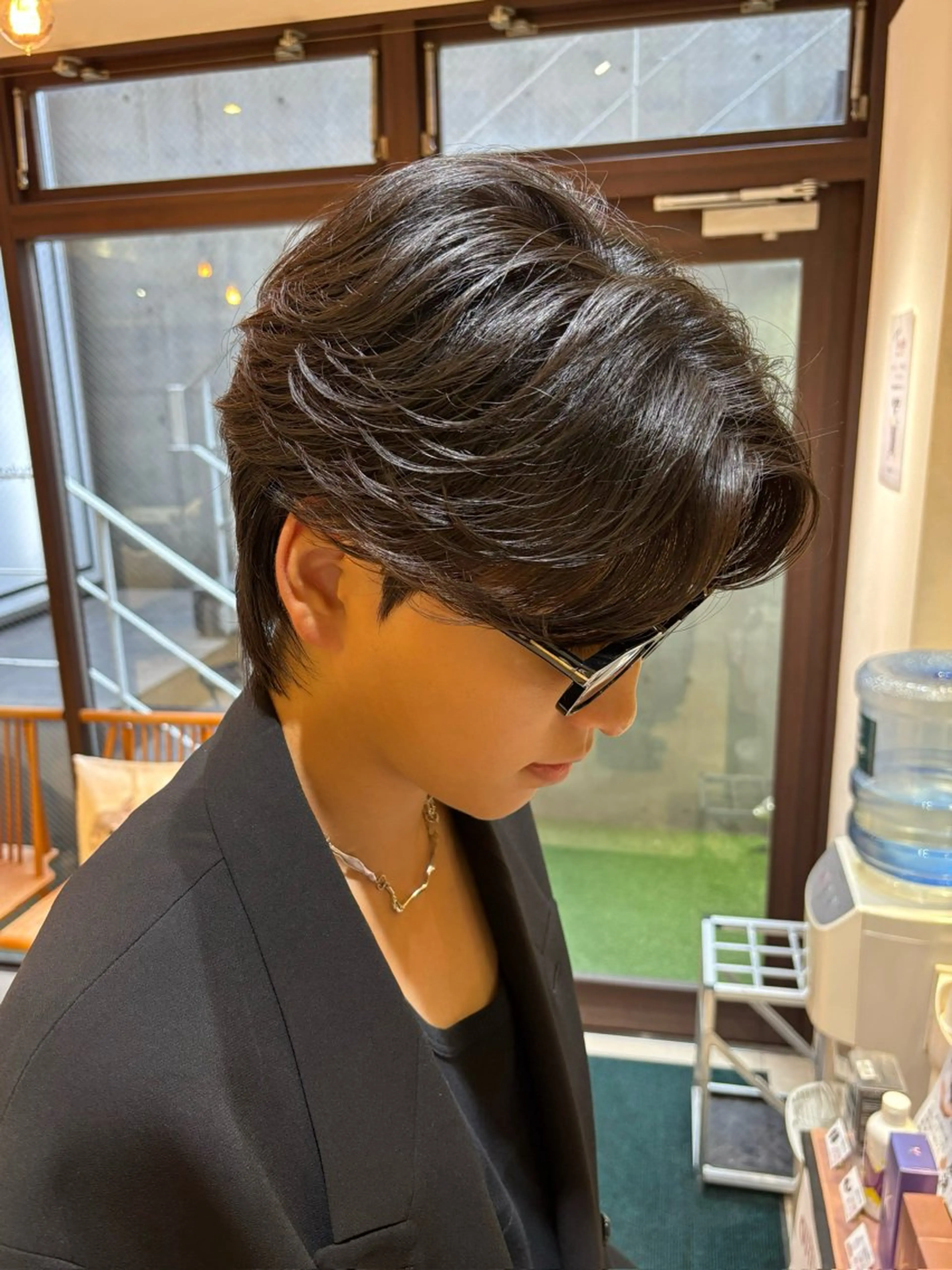 メンズカット+曲がる縮毛矯正の写真