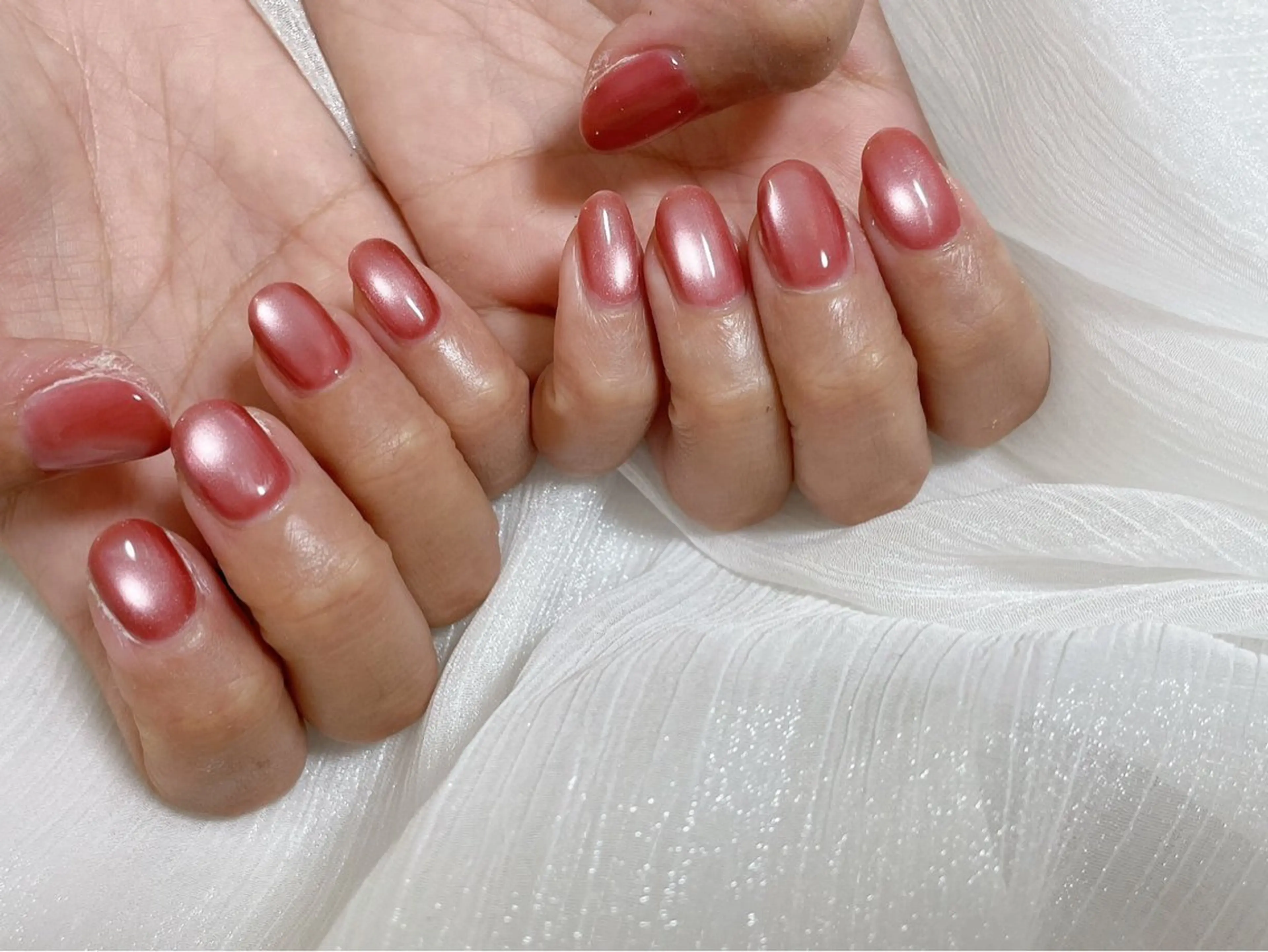 ネイル オーロラネイル ブルー フットネイル フレンチネイル ジェルネイル kiki nail たまプラーザのネイルデザイン