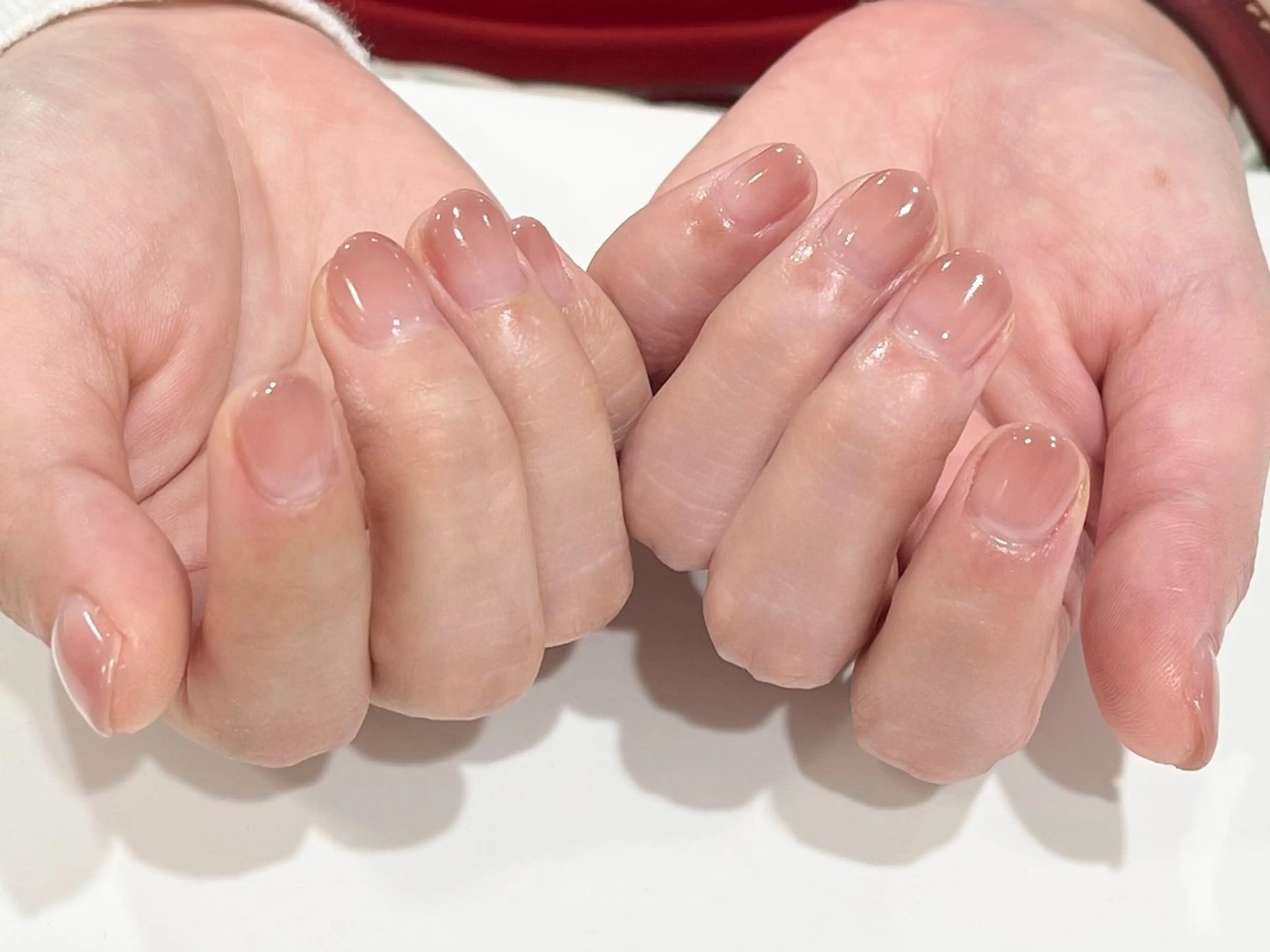 ネイル グラデーション ピンク ピンクベージュ LORAN  Lim EYE&NAIL【ローランリム】所属・LORAN Lim 紫月のネイルデザイン