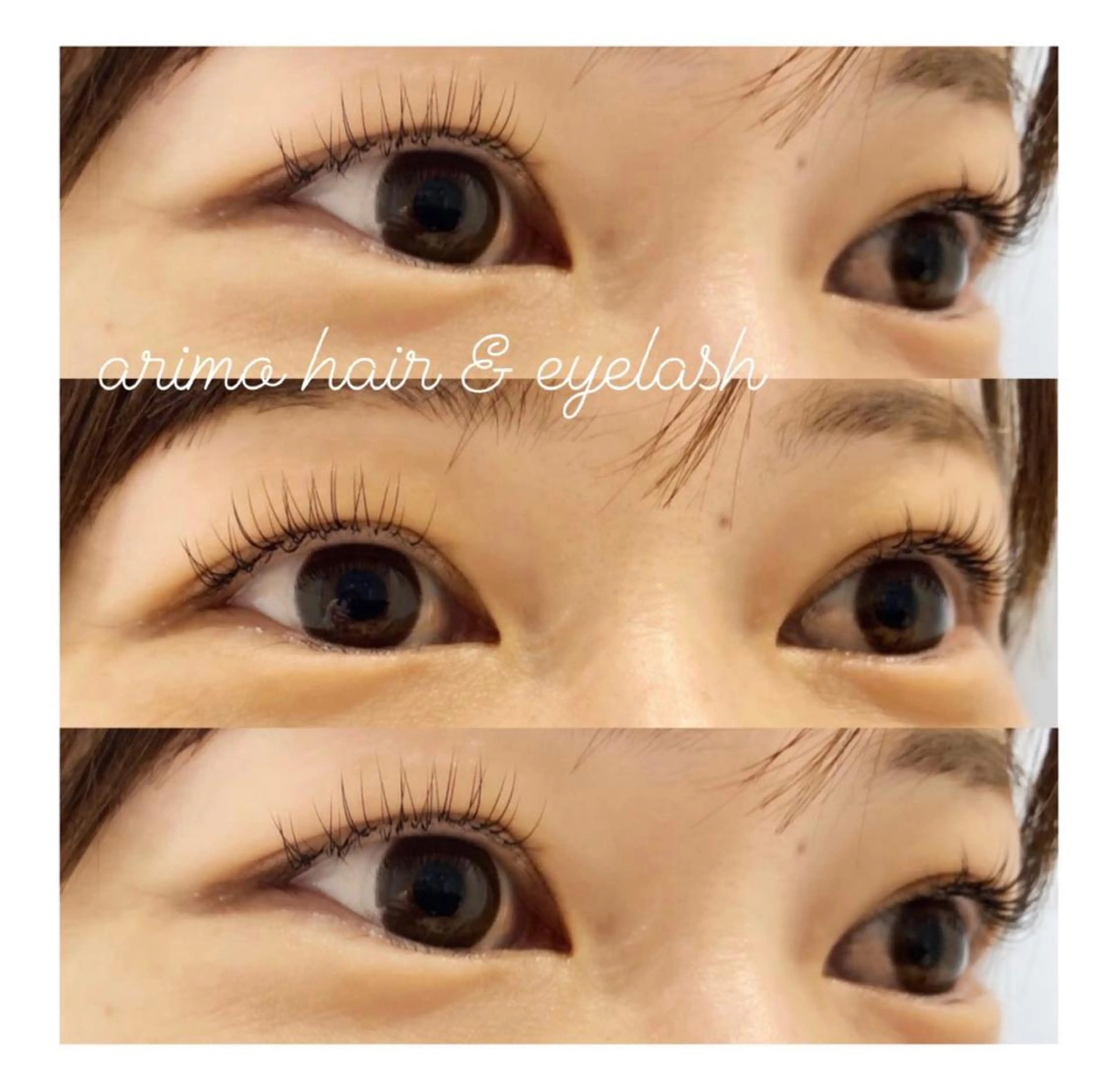 マツエク・マツパ ナチュラル arimo hair&eyelash所属・arimo アイリスト右原のマツエク・マツパデザイン