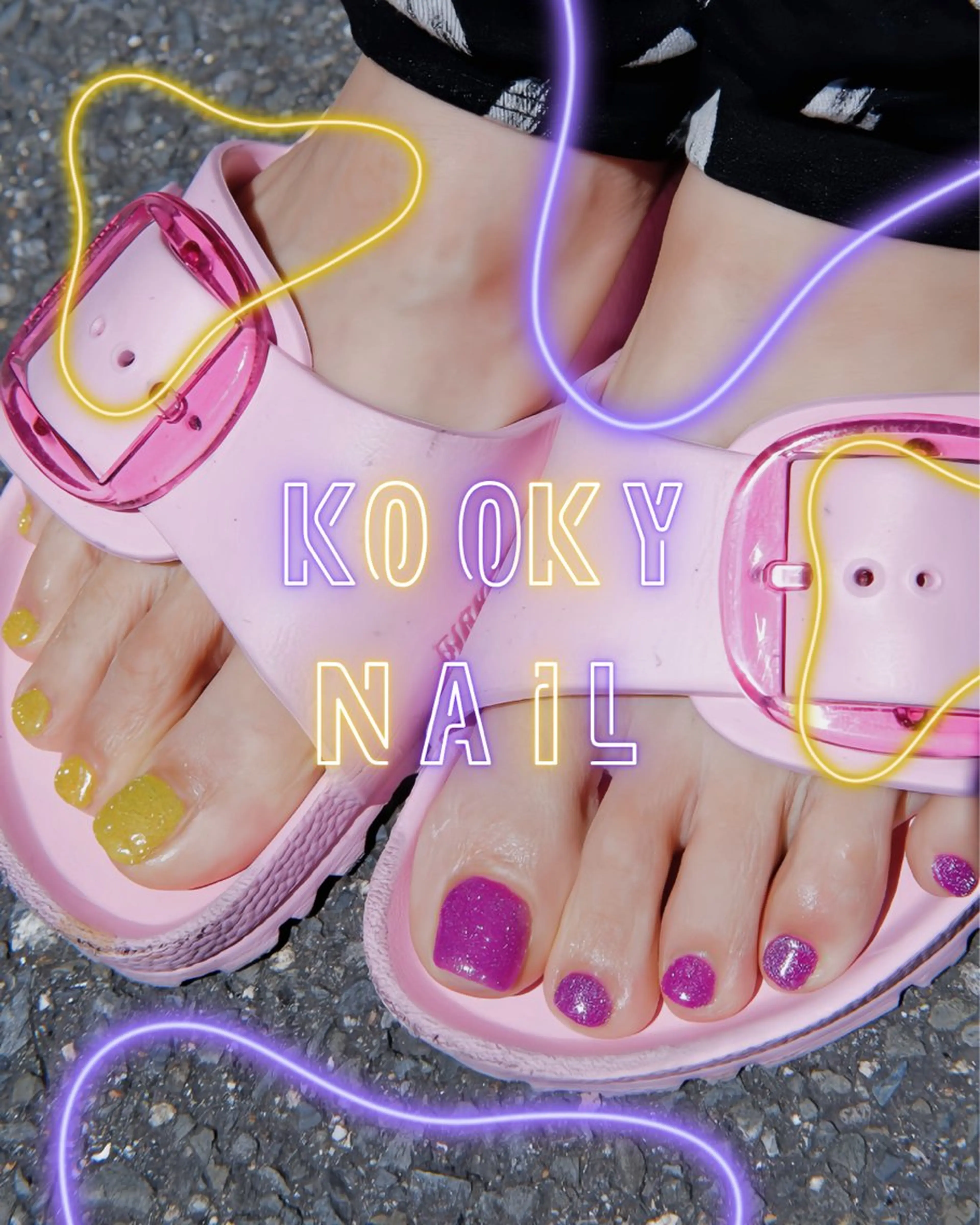 ネイル フットネイル kooky nail (予約はｲﾝｽﾀへ)のネイルデザイン