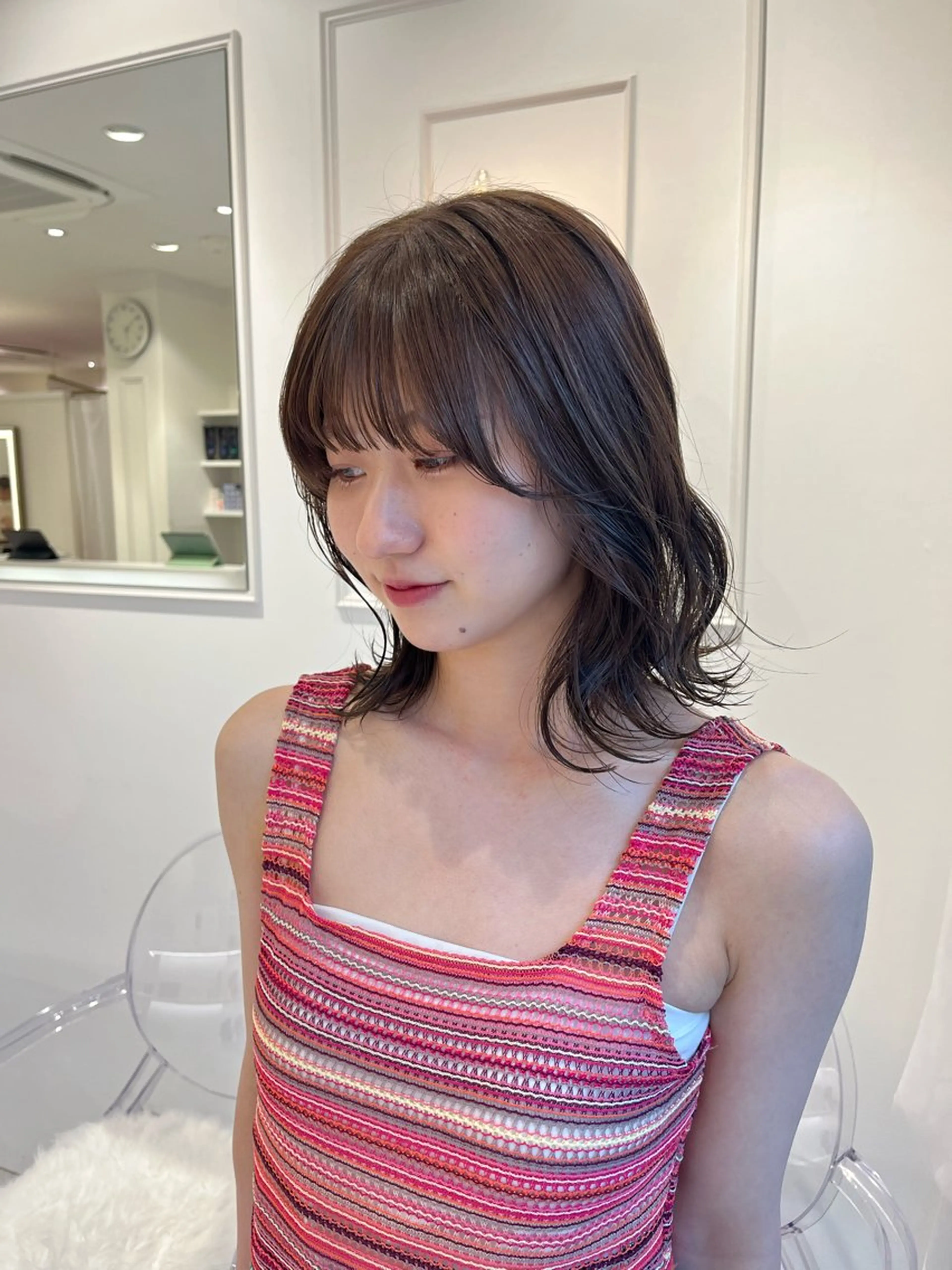 U-24 【盛れるお顔周りカット】似合わせ前髪でより小顔に👱🏻‍♀️🤍の写真