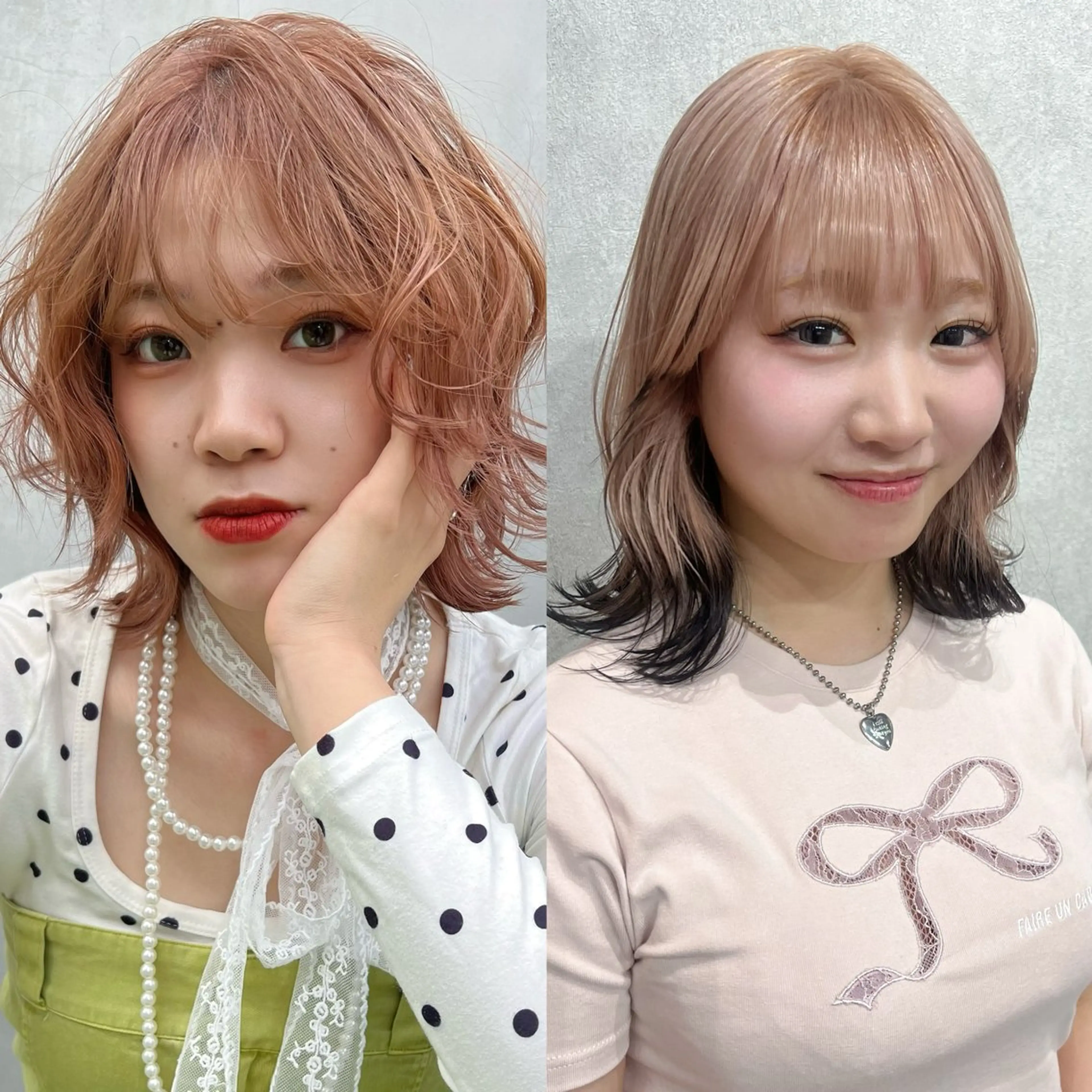 ショート カラー ベージュカラー ブリーチ 透明感カラー ブリーチなしカラー ピンクカラー カット ヘアカラー YUI ハイトーンカラーのヘアスタイル