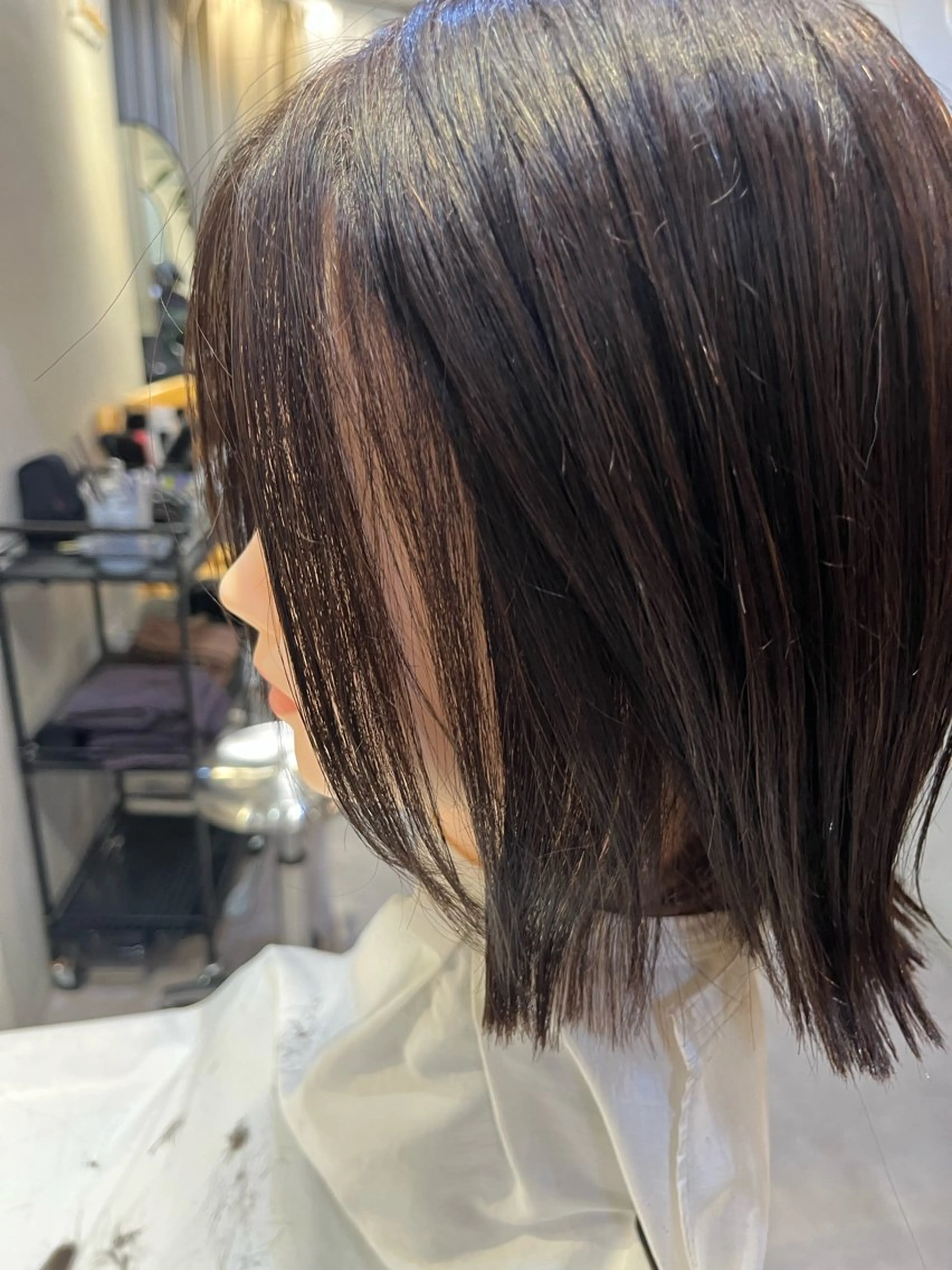 ミディアム ボブ 韓国風ヘア number所属・大橋 瑞紀のヘアスタイル
