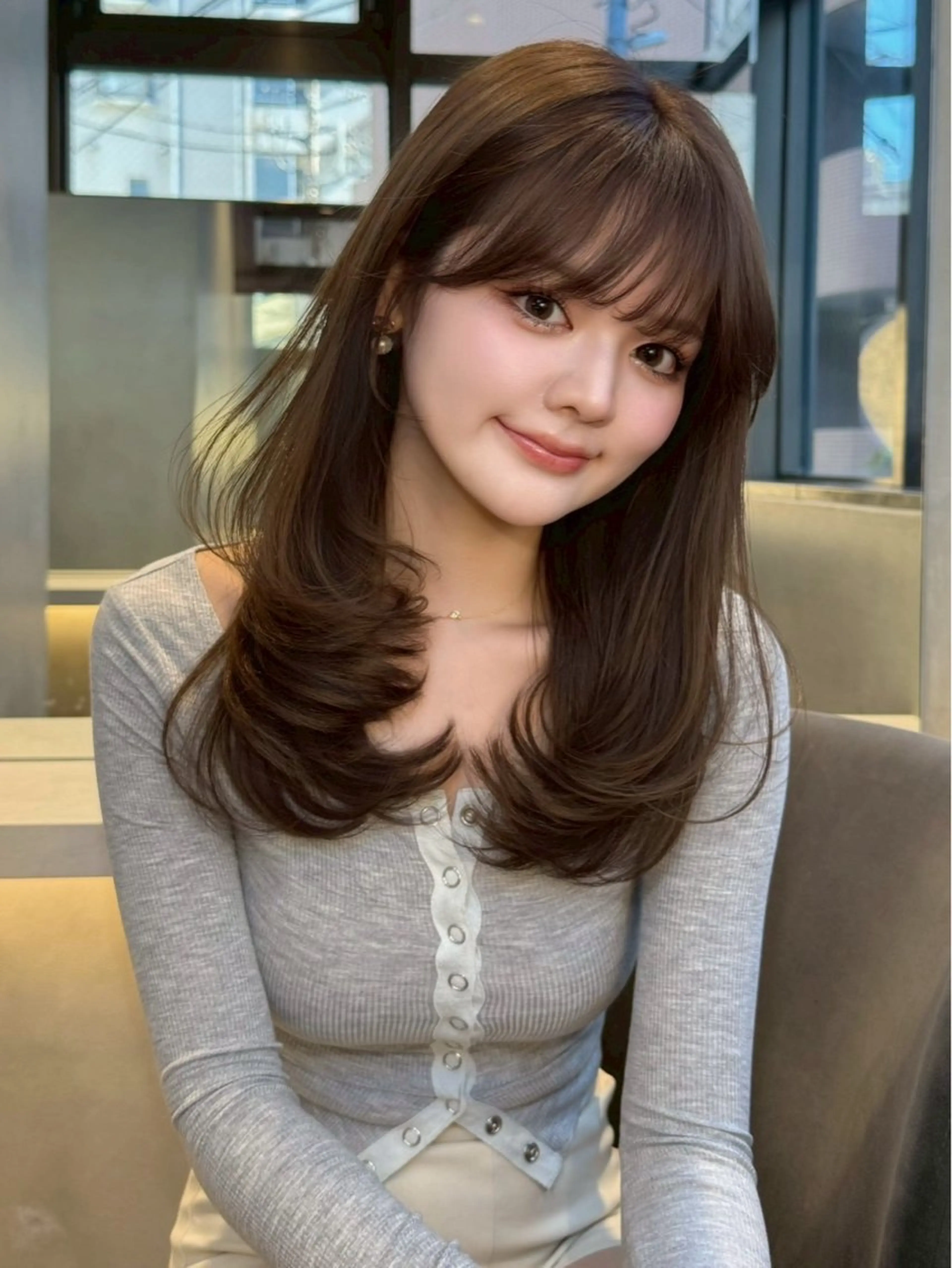 セミロング 大宮🤍/ 古川 美涼のヘアスタイル