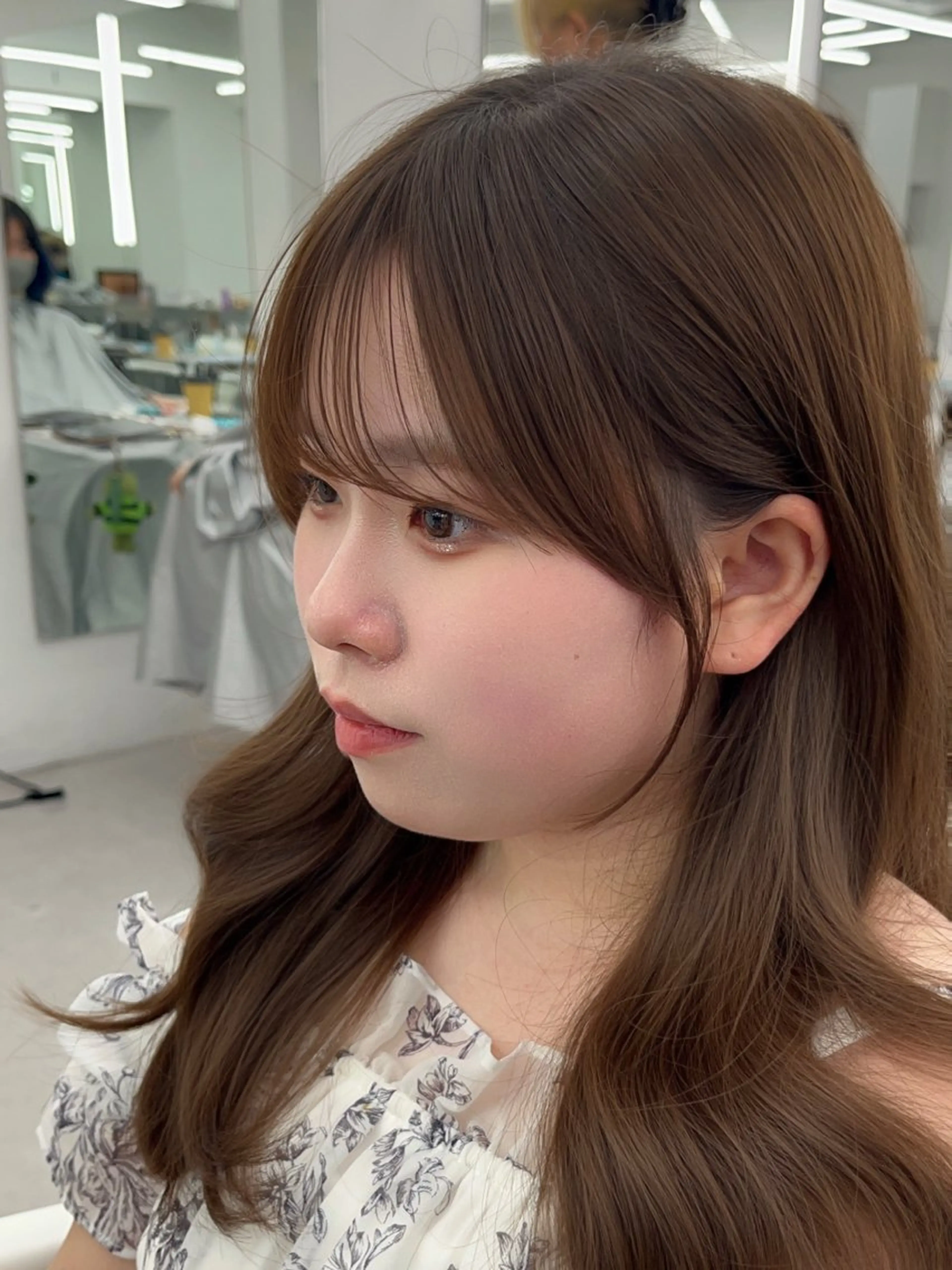 セミロング カラー カット ヘアカラー トリートメント ナチュラルくびれヘア /アレンジ伊藤彪真のヘアスタイル