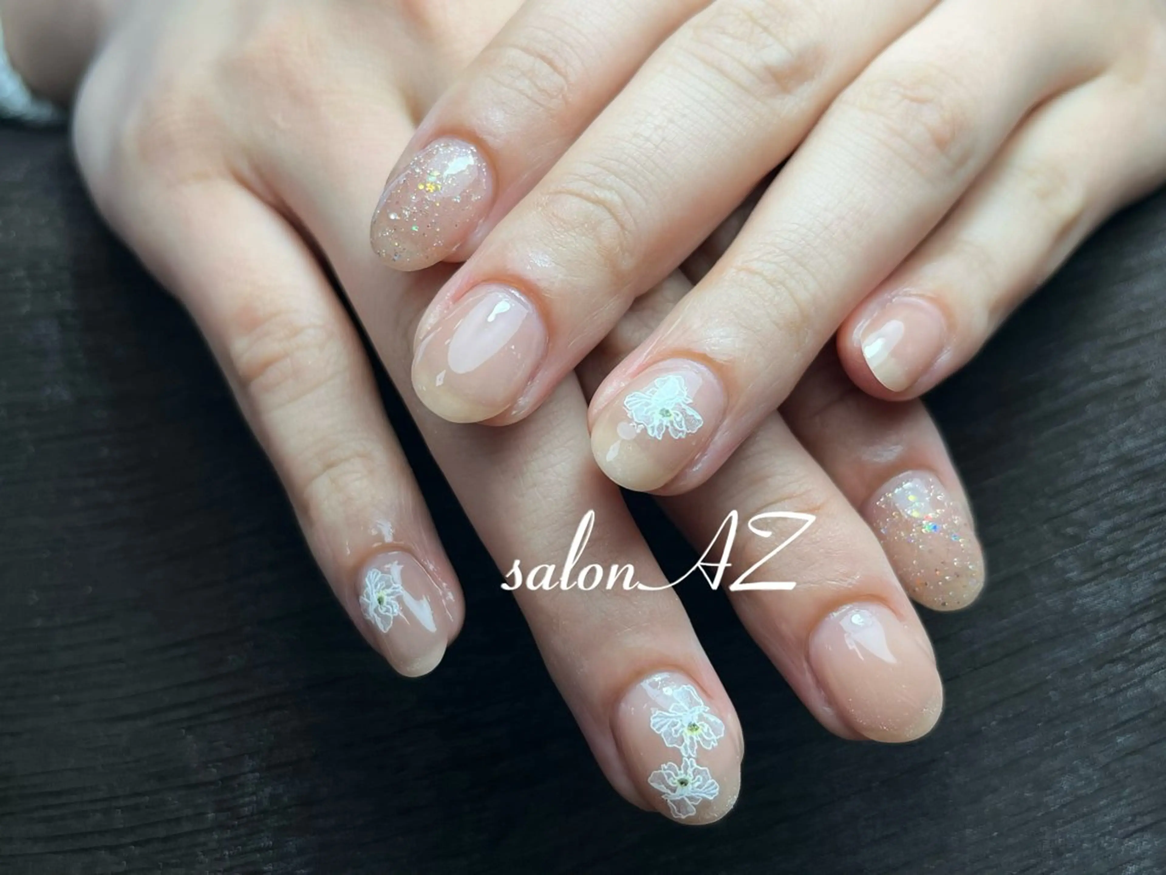 ネイル 長さ出し フットネイル フレンチネイル マグネットネイル ニュアンスネイル ハンドネイル salonAZ トップネイリストのネイルデザイン
