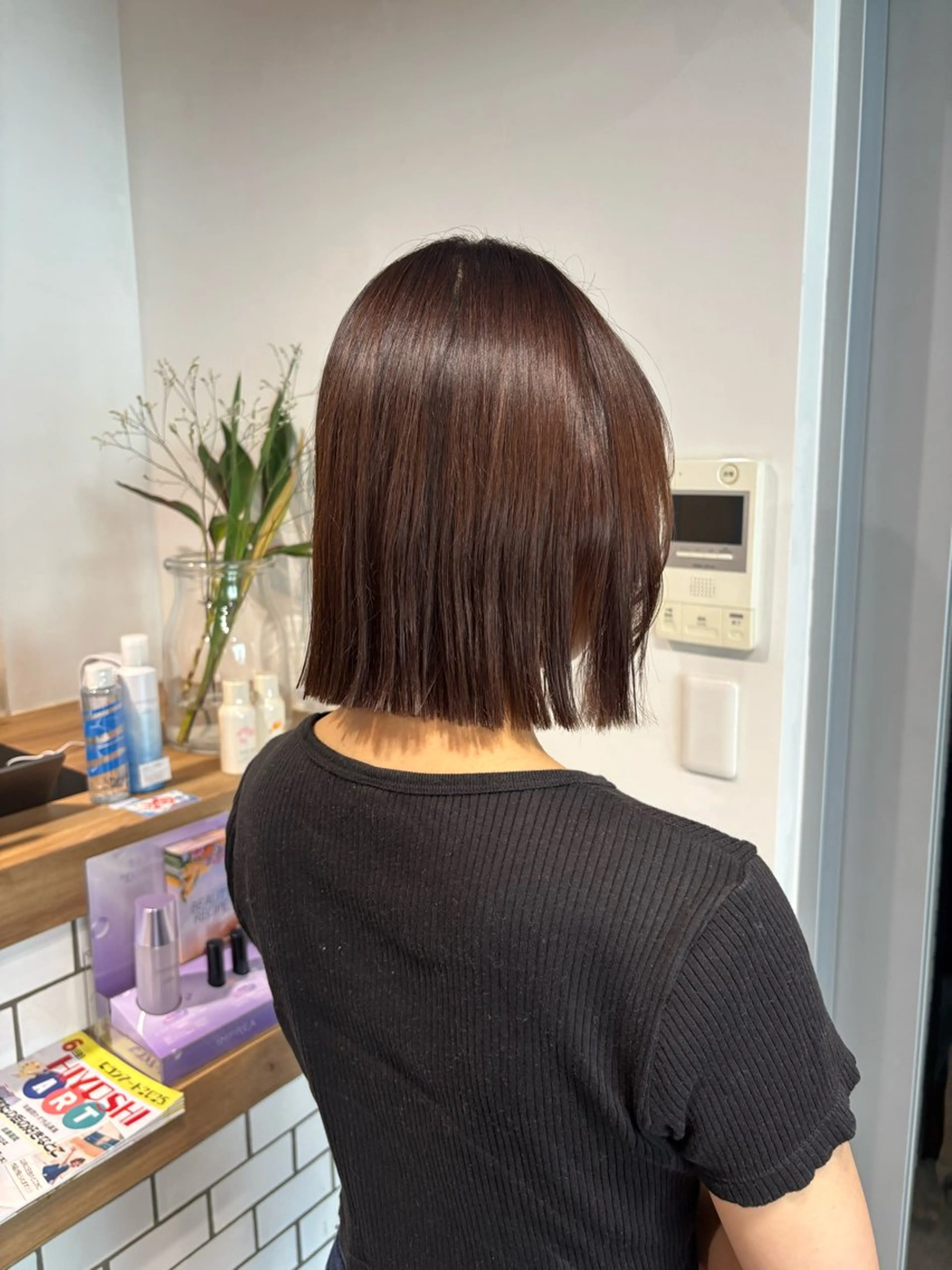 ミディアム カラー カット ヘアカラー 艶カラー🌙ショート /ボブ/小由葵のヘアスタイル