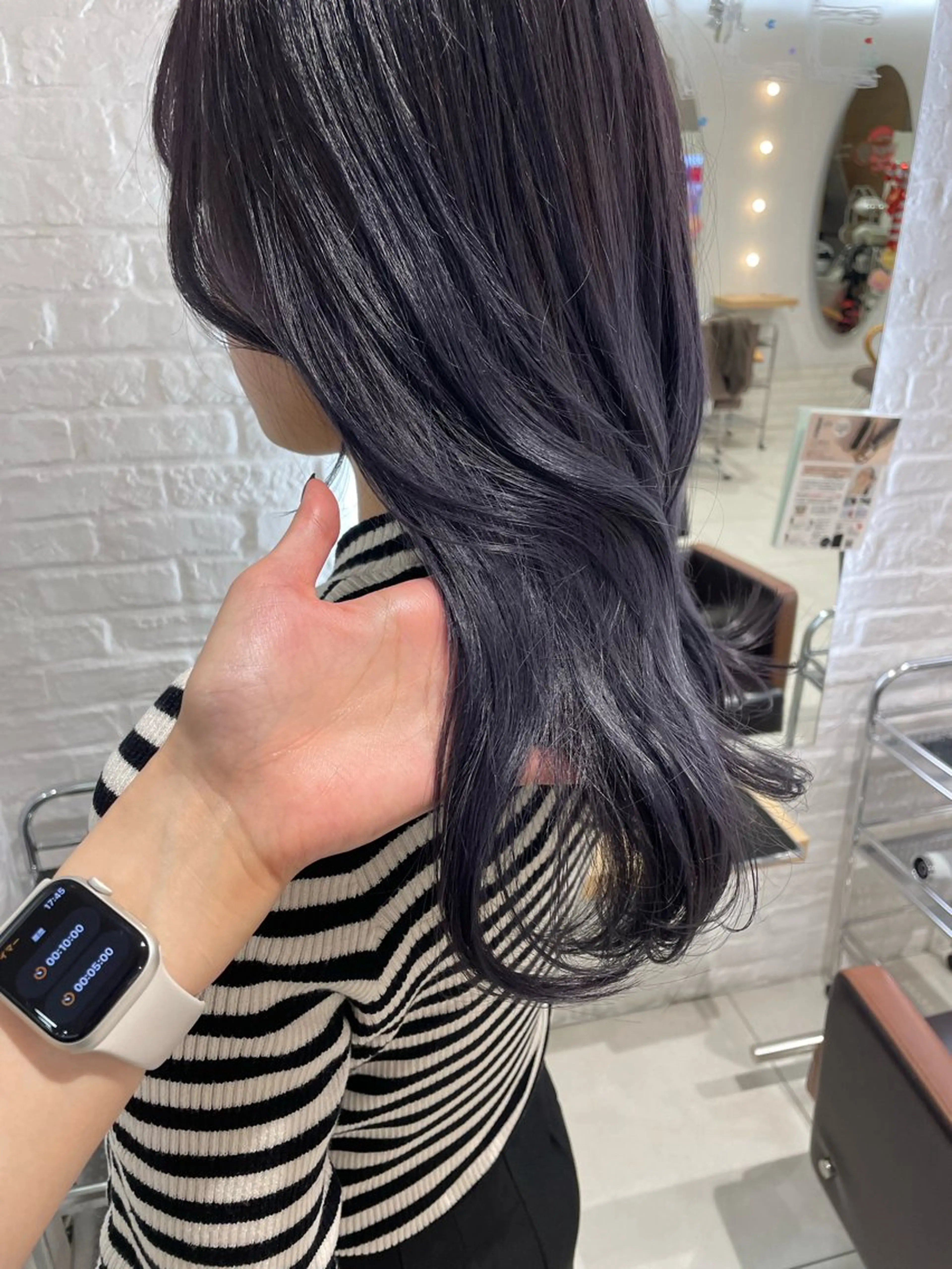 ロング 顔まわりレイヤー 姫カット 韓国風ヘア レイヤーカット ロング ヘアカラー nuu 栄所属・🧸SAKI🎀 韓国レイヤーのヘアスタイル