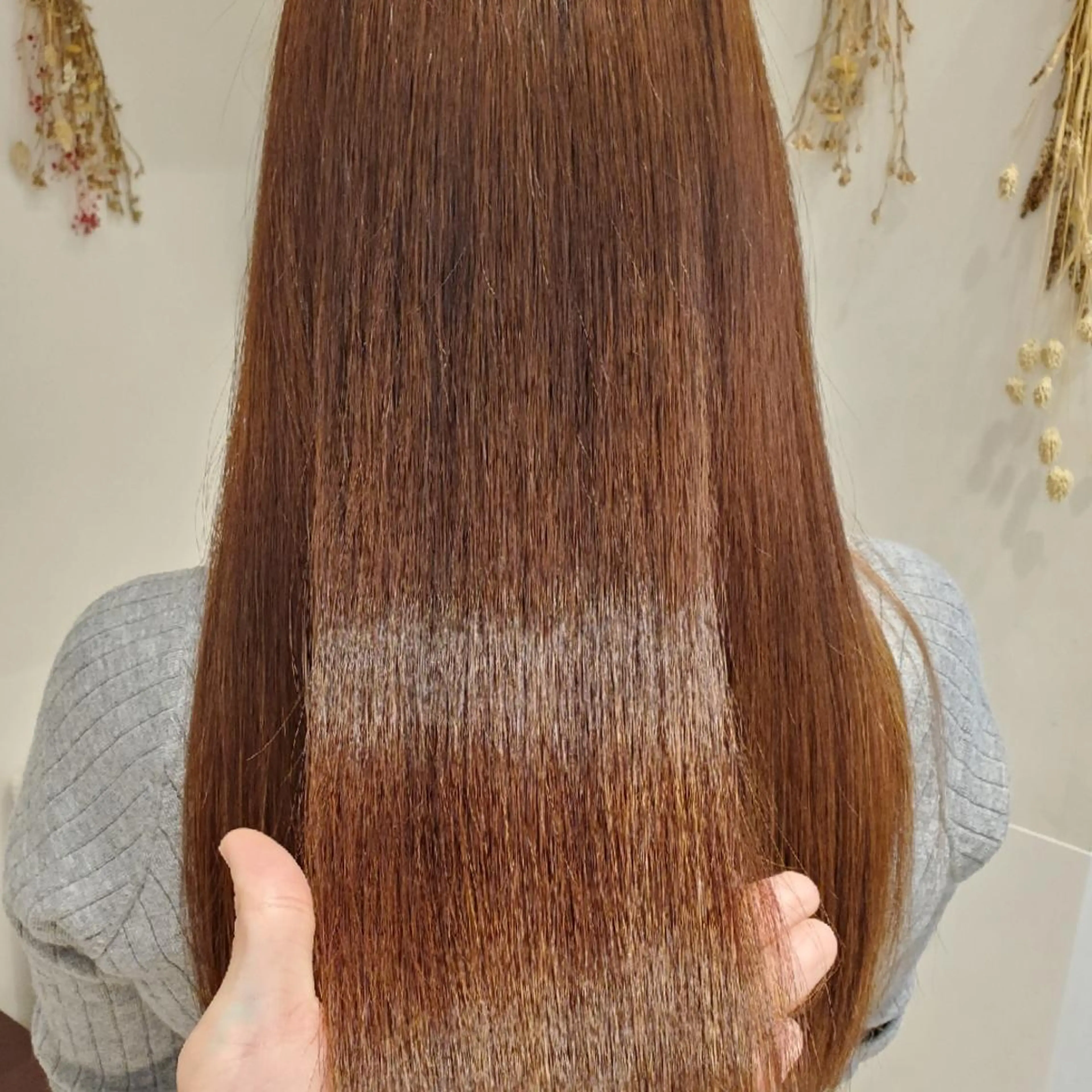 ロング パーマ 髪質改善 韓国レイヤー/髪質 改善カラー/れんのヘアスタイル