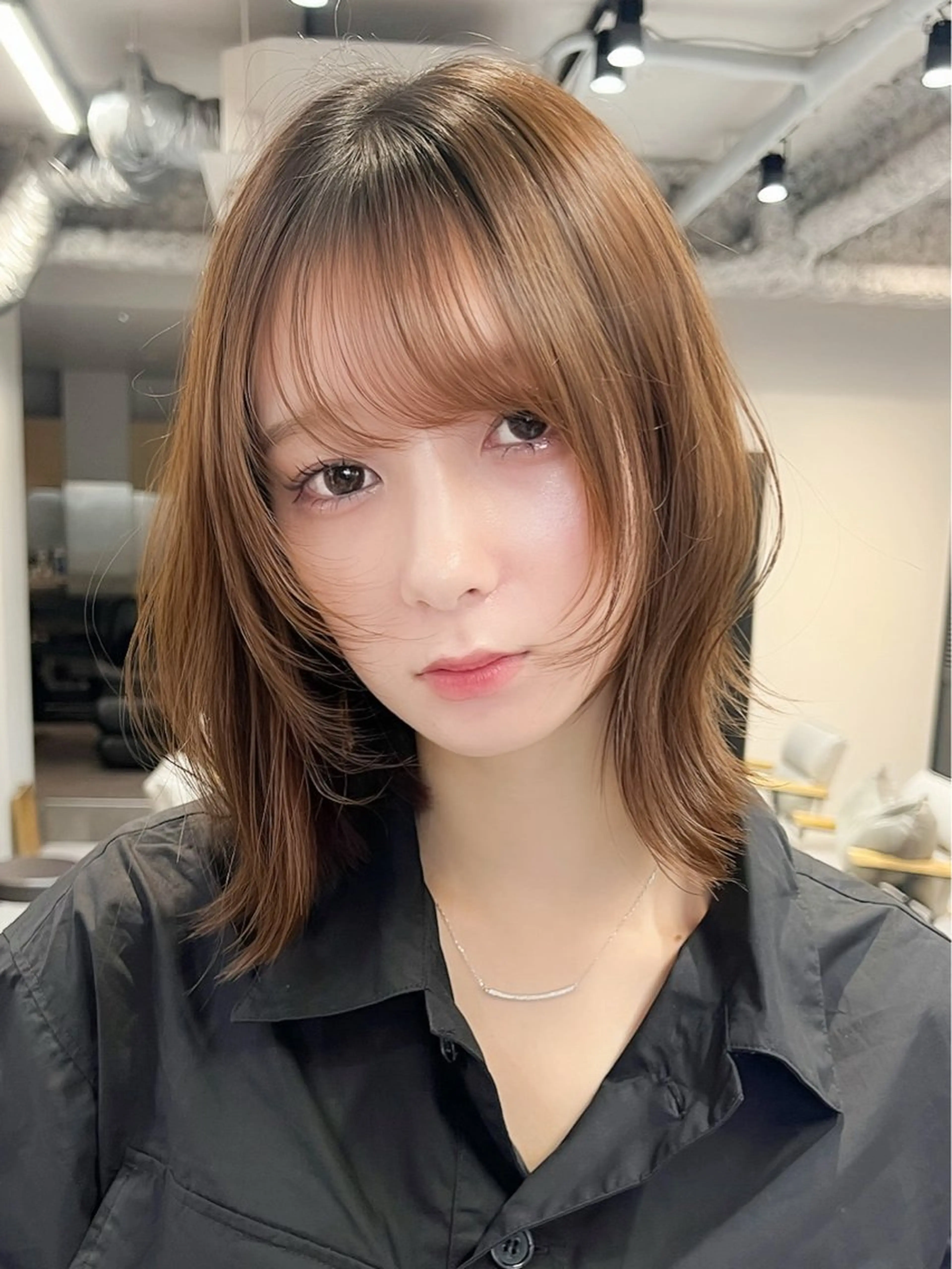 ミディアム 顔まわりレイヤー レイヤーカット 立川/ショート ボブ/レイヤー⭐️のヘアスタイル