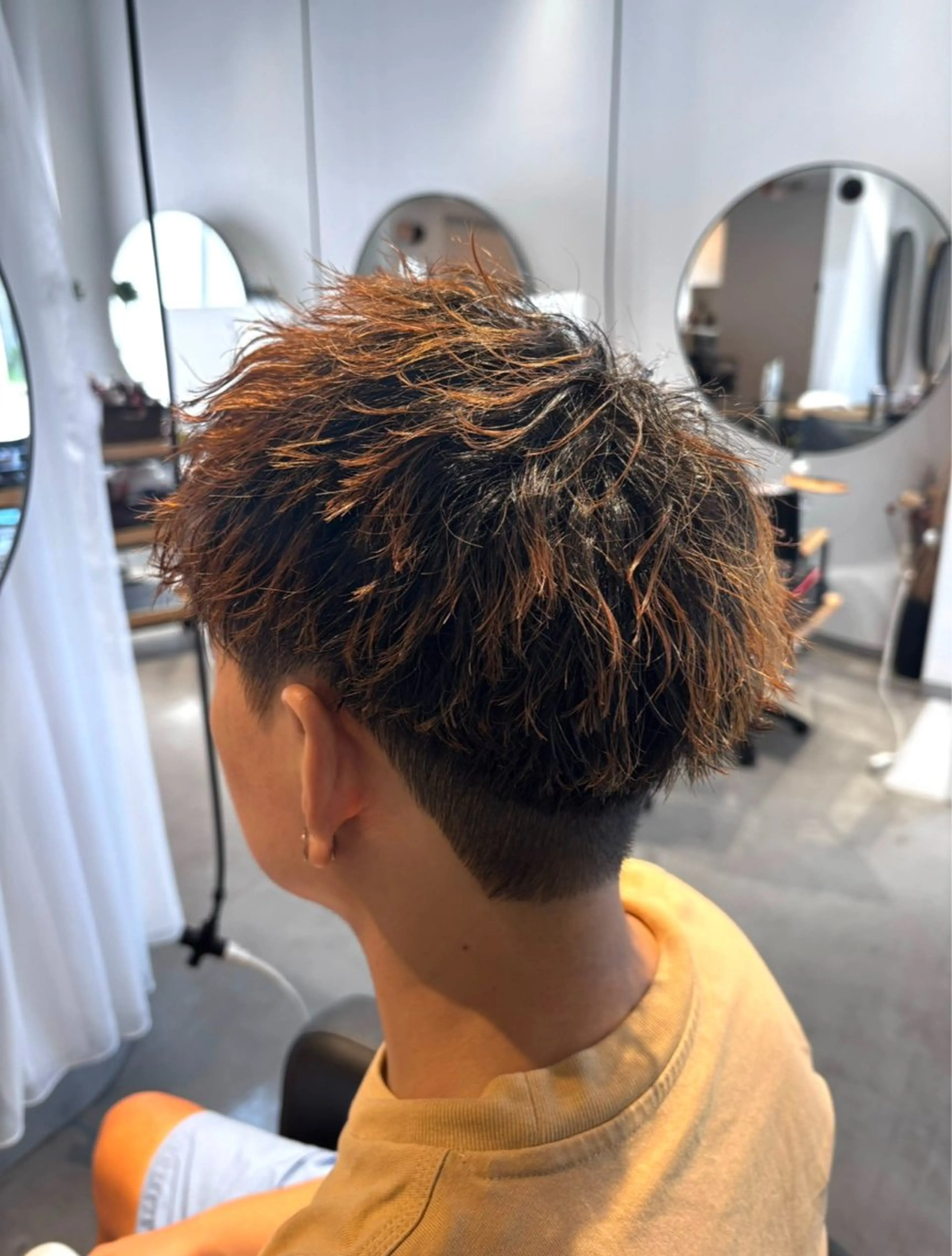 ショート パーマ メンズ パーマ APREKO JURIAのヘアスタイル