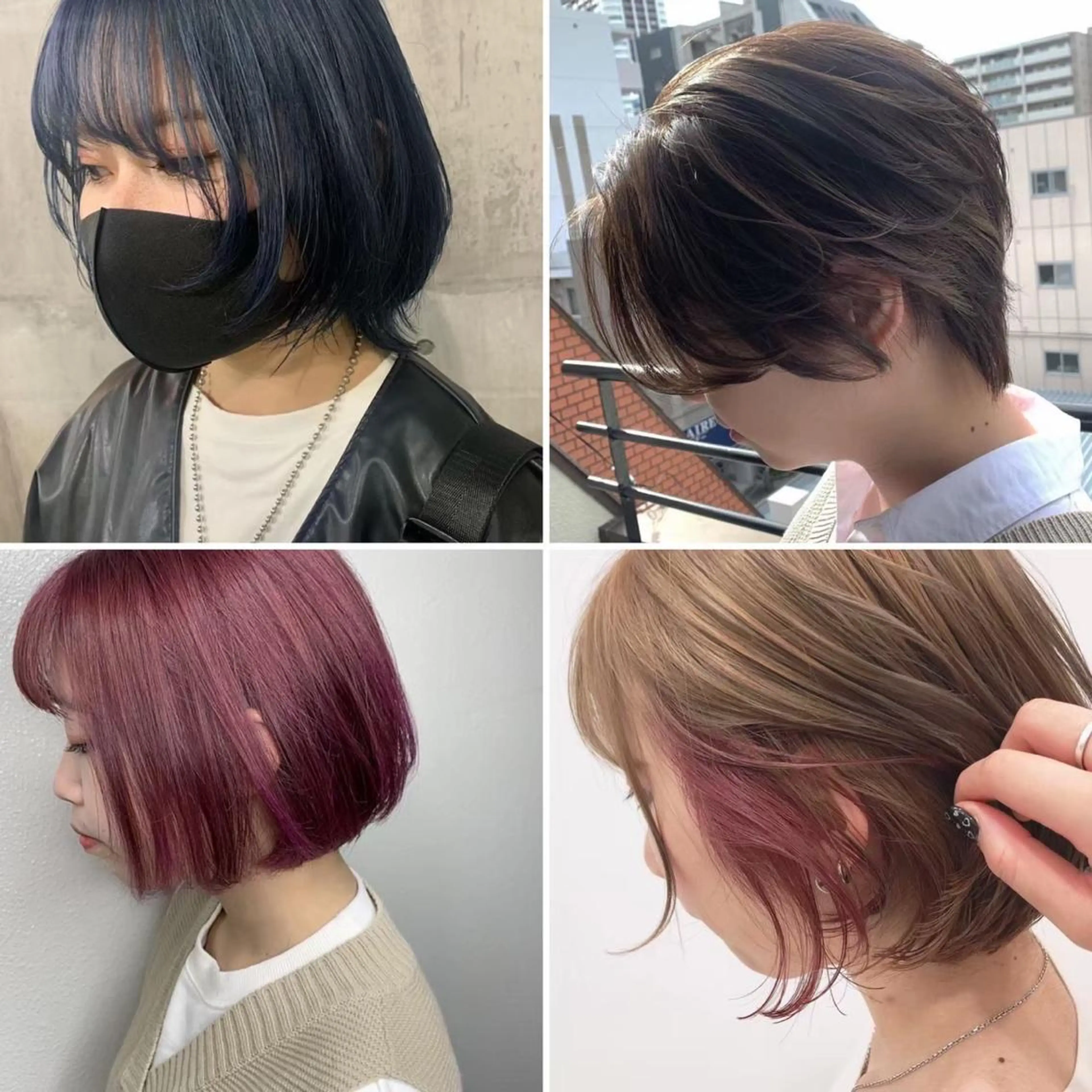 ショート カラー ショートボブ バレイヤージュ ブリーチ ケアブリーチ 透明感カラー hair terra ce M奈良店のヘアスタイル