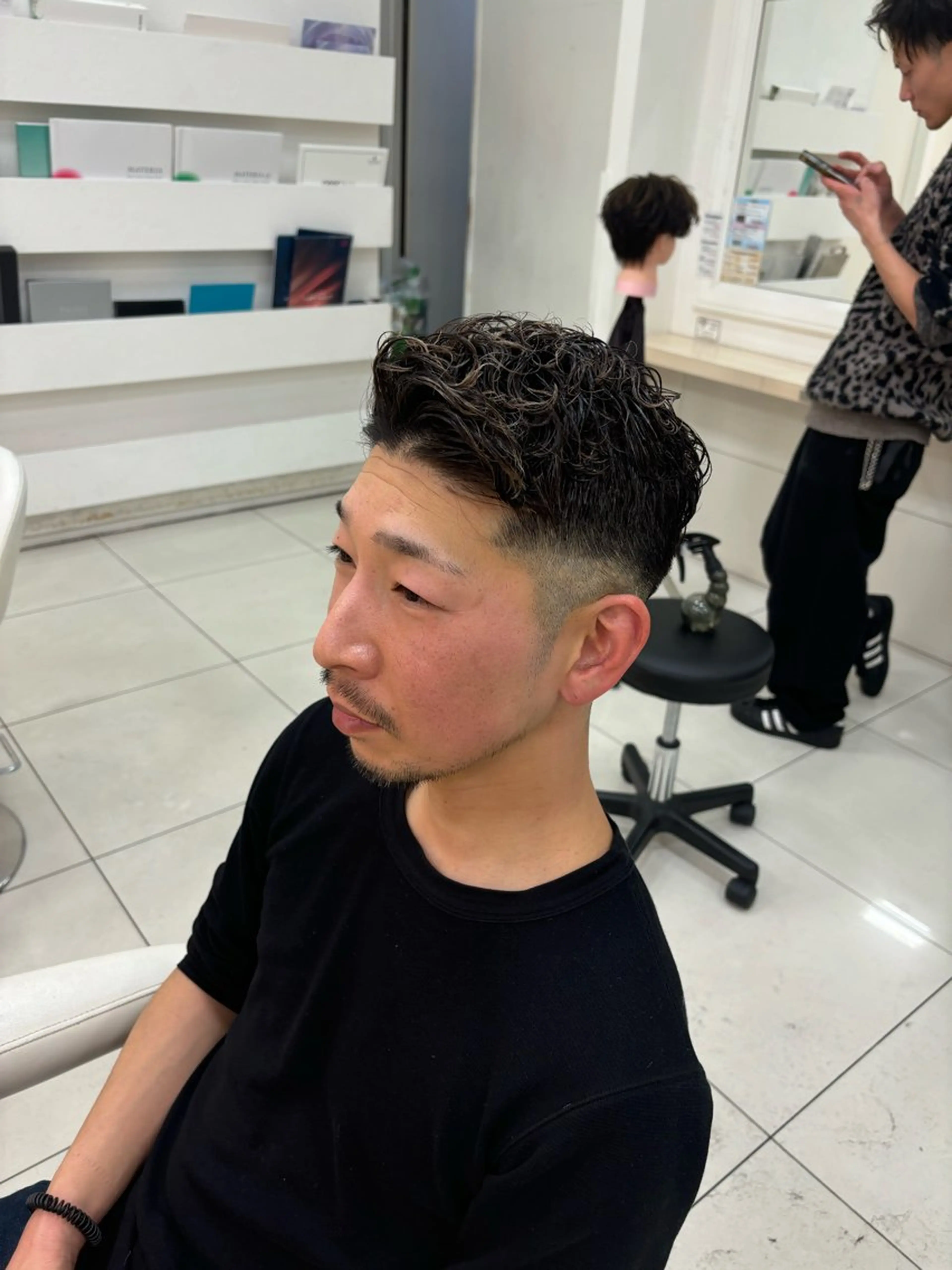 ショート パーマ メンズ 🫧Ash 小岩店 ハセベ🫧のヘアスタイル