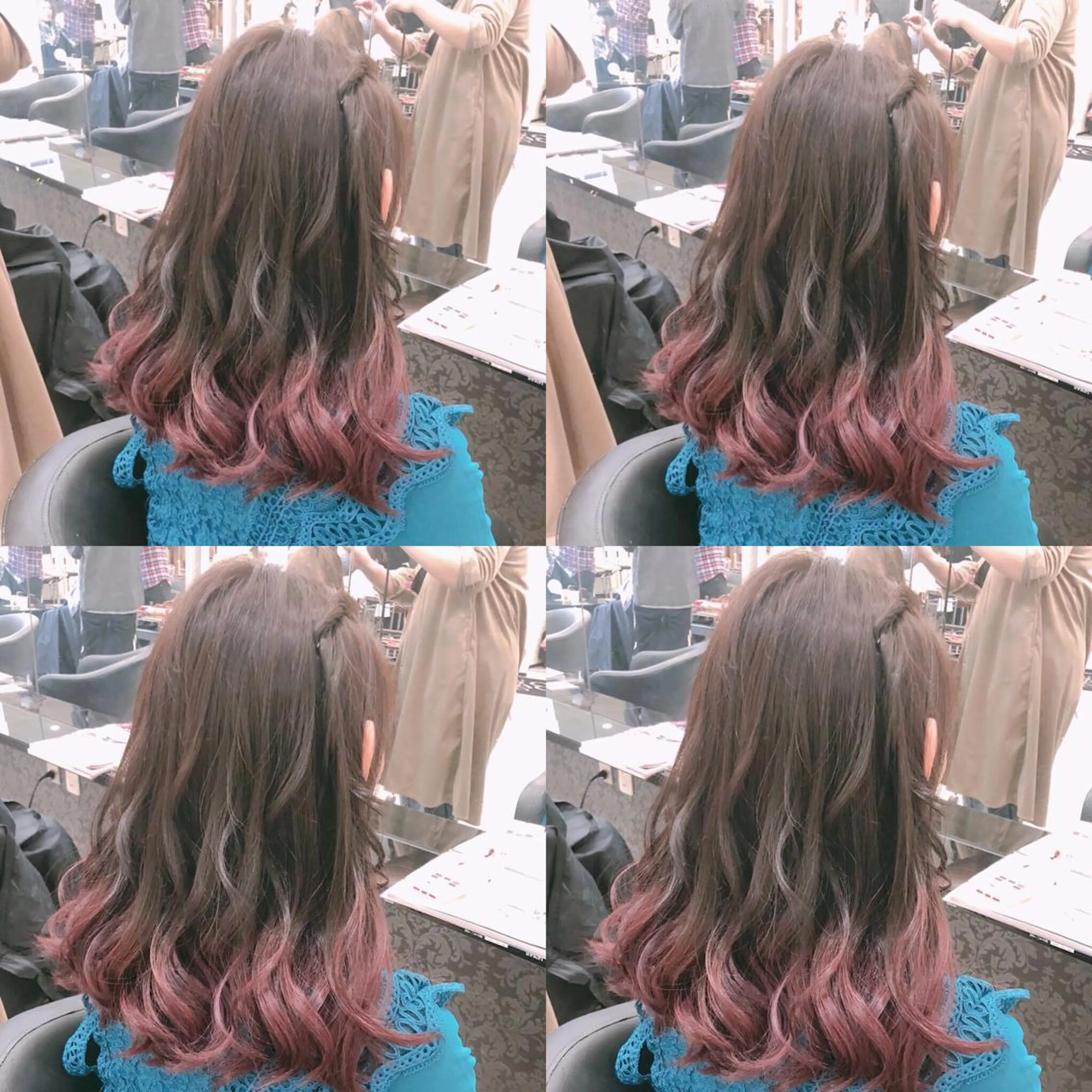 ミディアム カラー ヘアアレンジ グラデーションカラー ピンクカラー 🌷MAYU 🌷のヘアスタイル