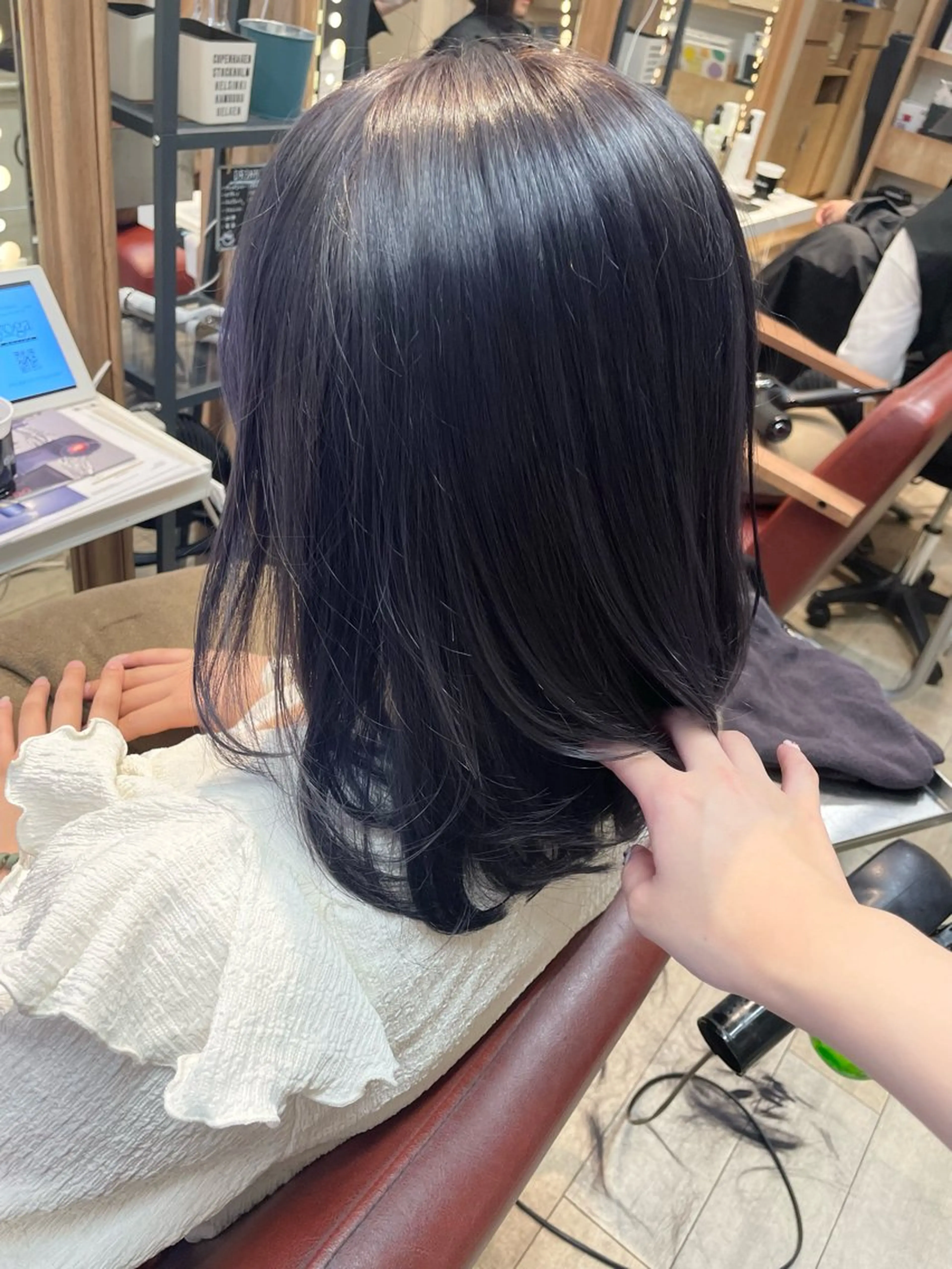 ミディアム カラー ラベンダーカラー カット ヘアカラー トリートメント ✨横須賀髪質改善✨️ 加藤 百音のヘアスタイル