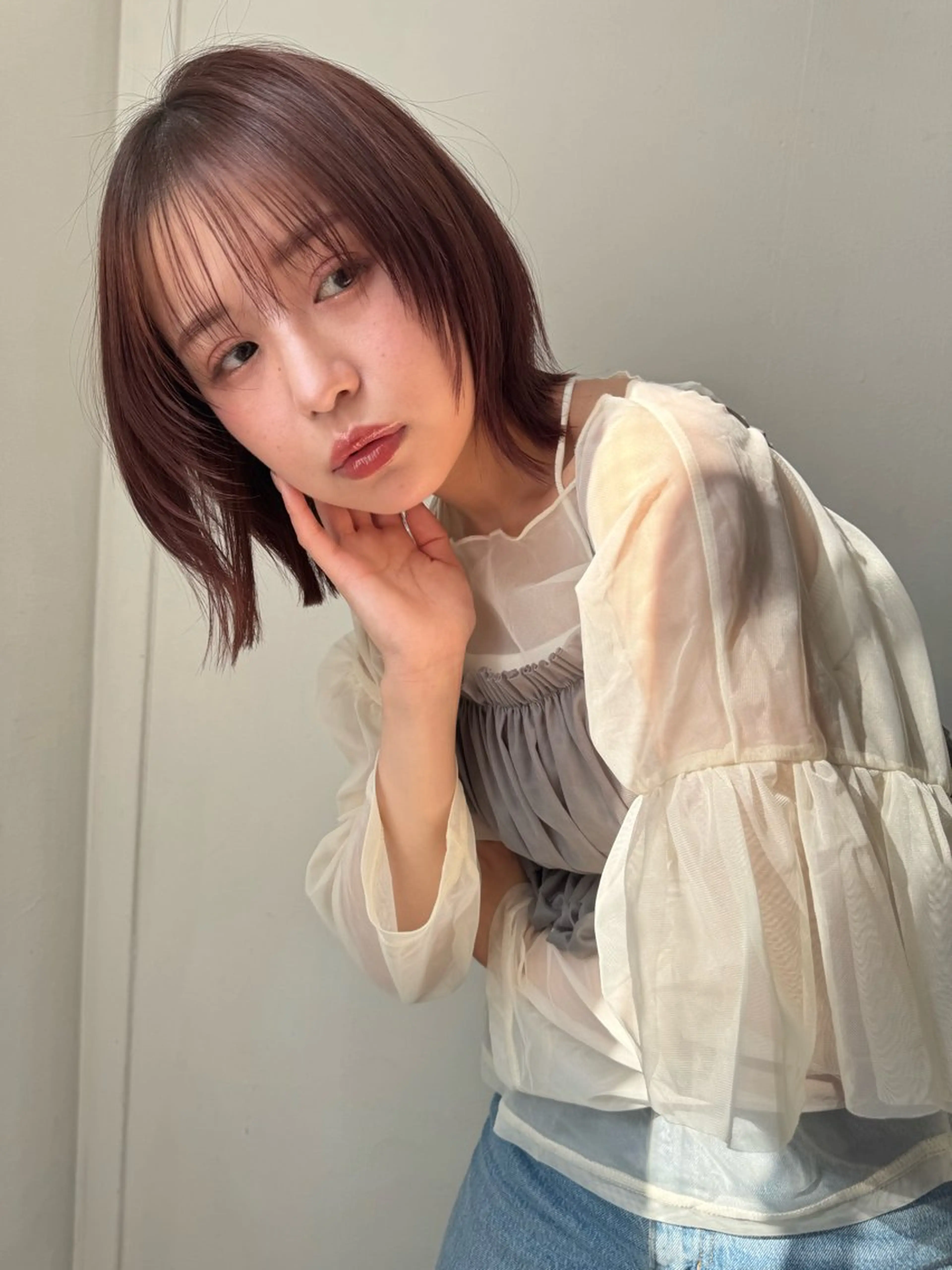 ショート ハイライト 髪質改善 レイヤーカット ショートヘア 縮毛矯正 ヘアカラー reverie【レヴリー】所属・夜20時から限定2組 reverieあきらのヘアスタイル