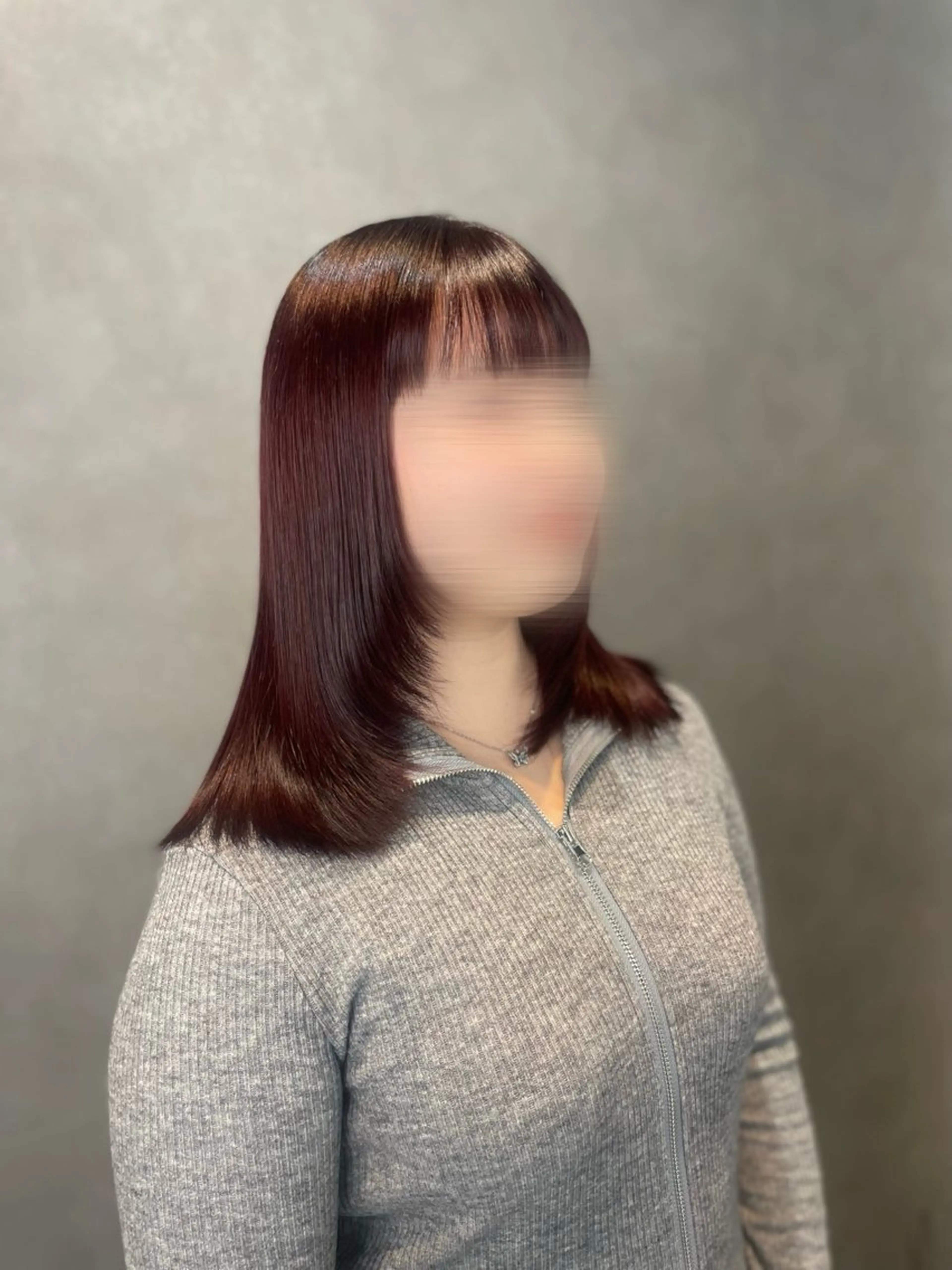セミロング カット ヘアカラー トリートメント mahiro /仙台のヘアスタイル