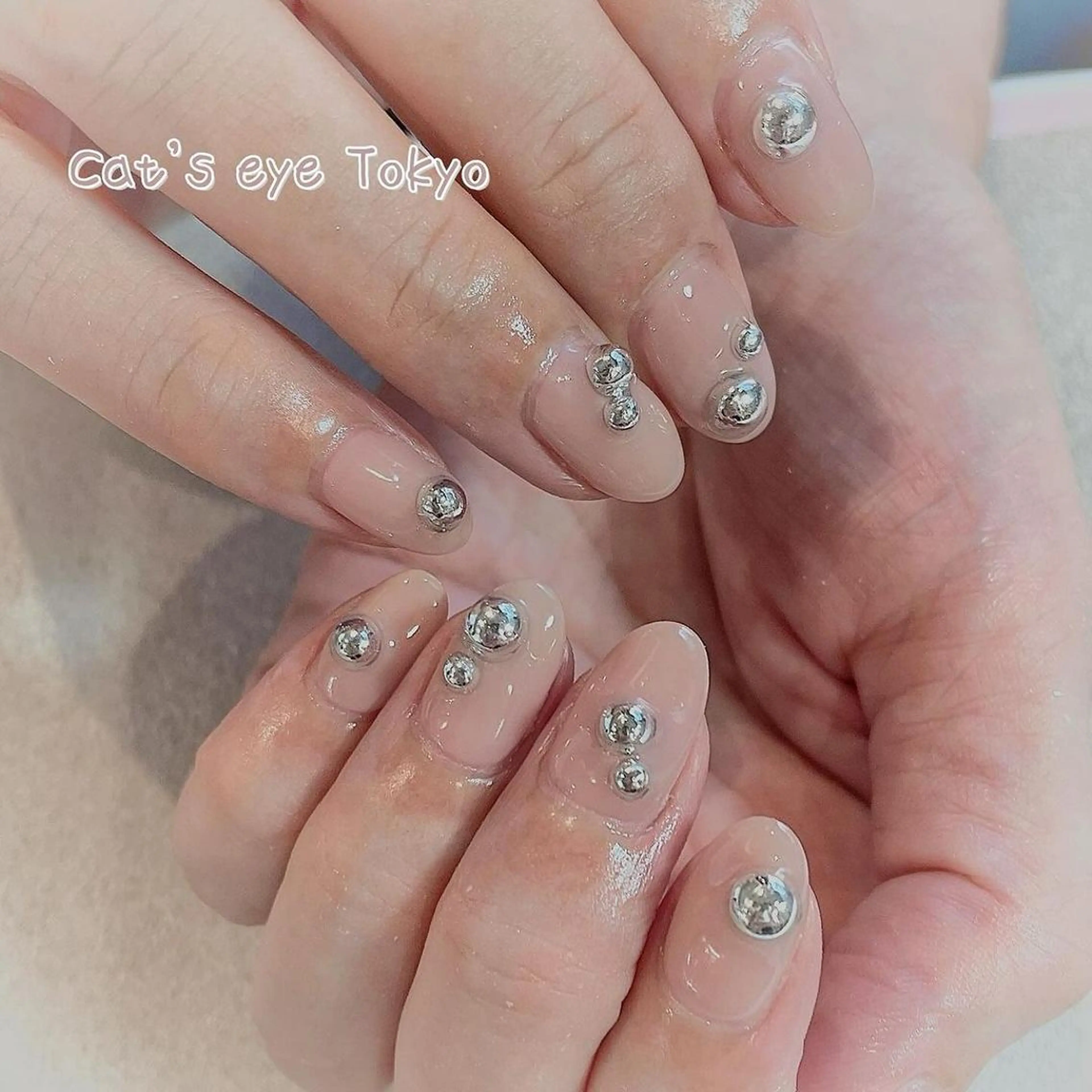 ネイル アートネイル ジェルネイル マグネットネイル ミラーネイル 持ち込み Cat's eye TOKYO 新宿店のネイルデザイン