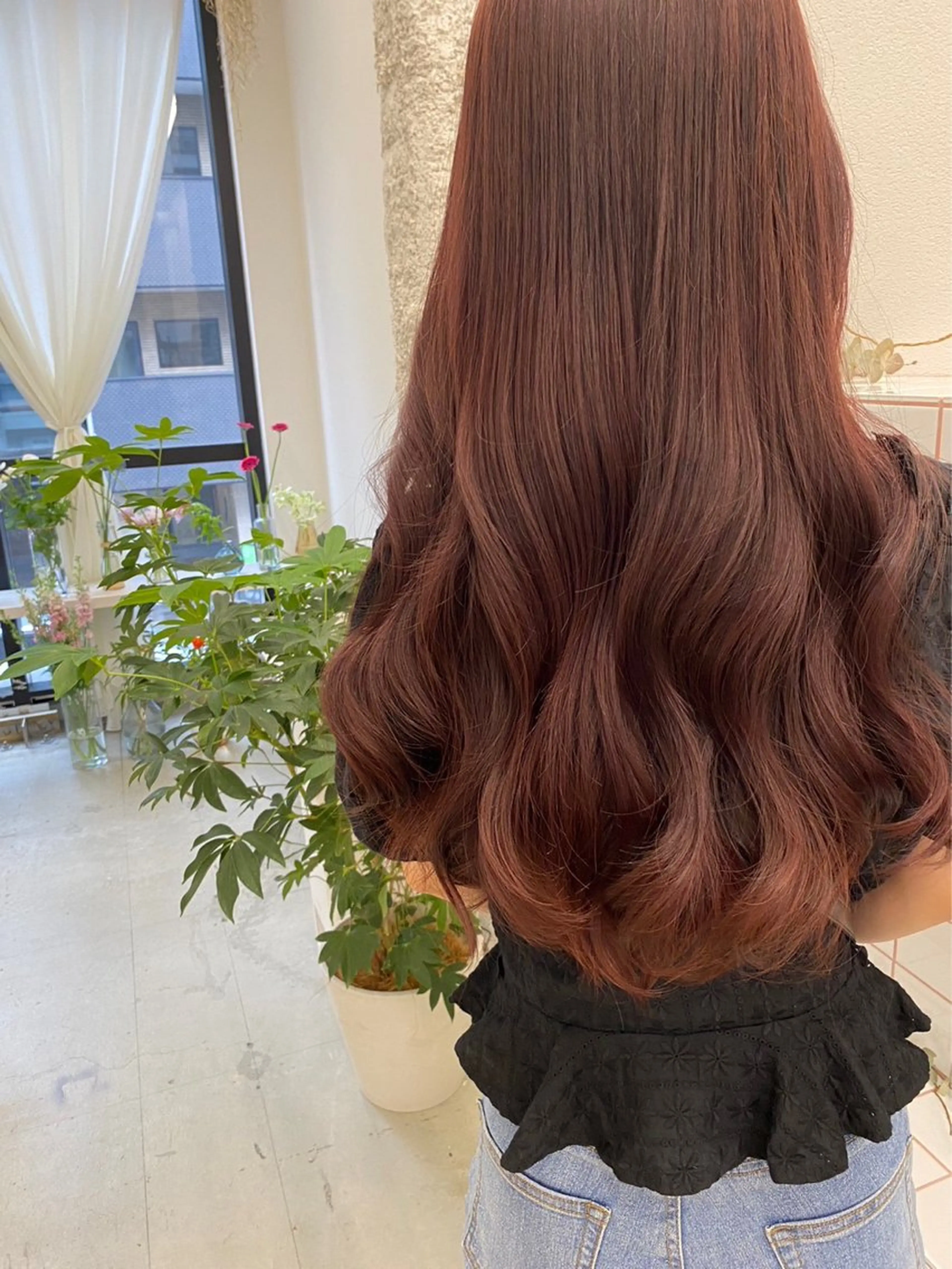 ロング カット ヘアカラー トリートメント 名古屋/伏見/花屋 併設/不破新のヘアスタイル