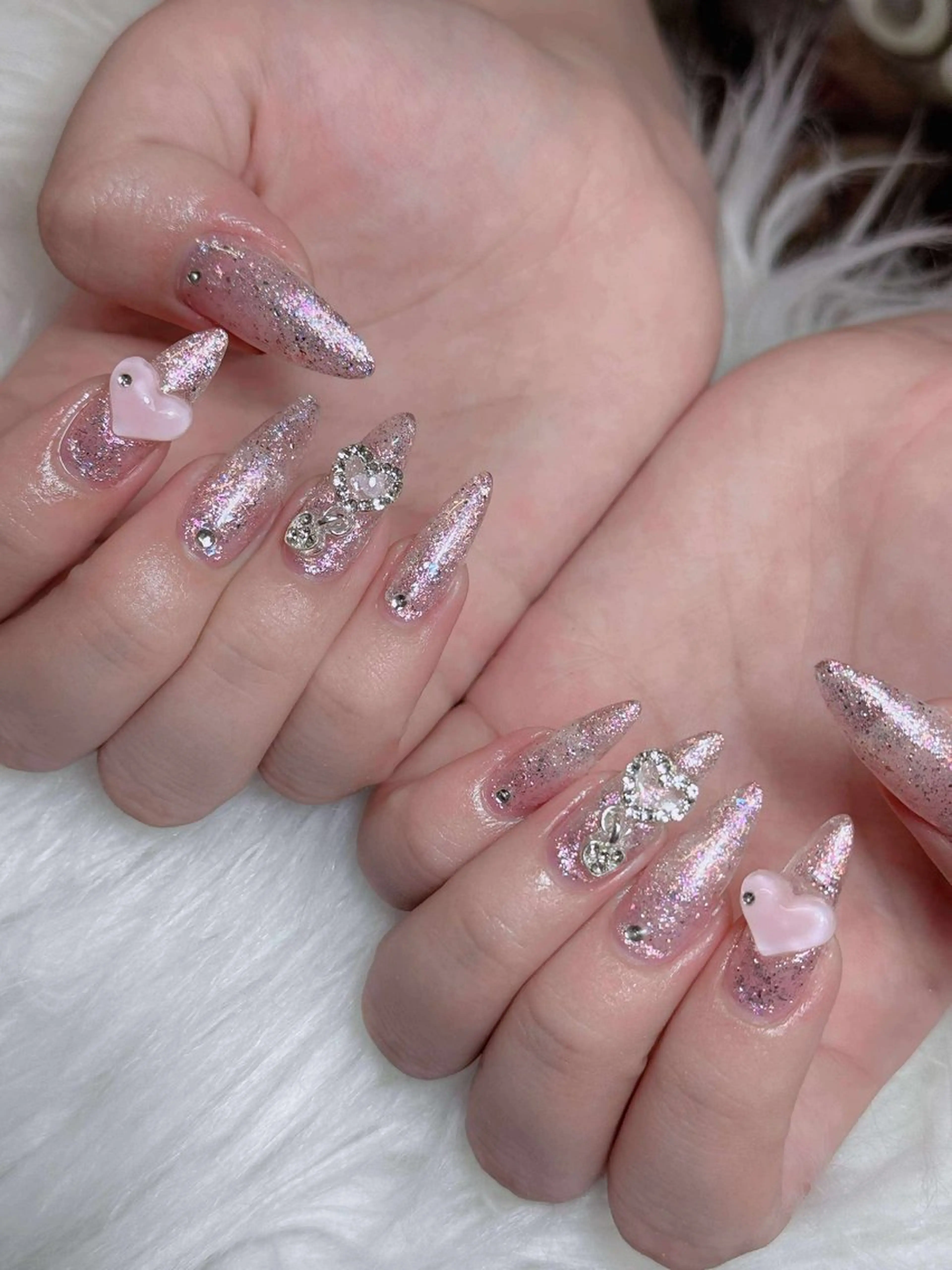 ネイル オーロラネイル チークネイル フットネイル フレンチネイル 韓国ネイル ハンドネイル Lumi Nailのネイルデザイン