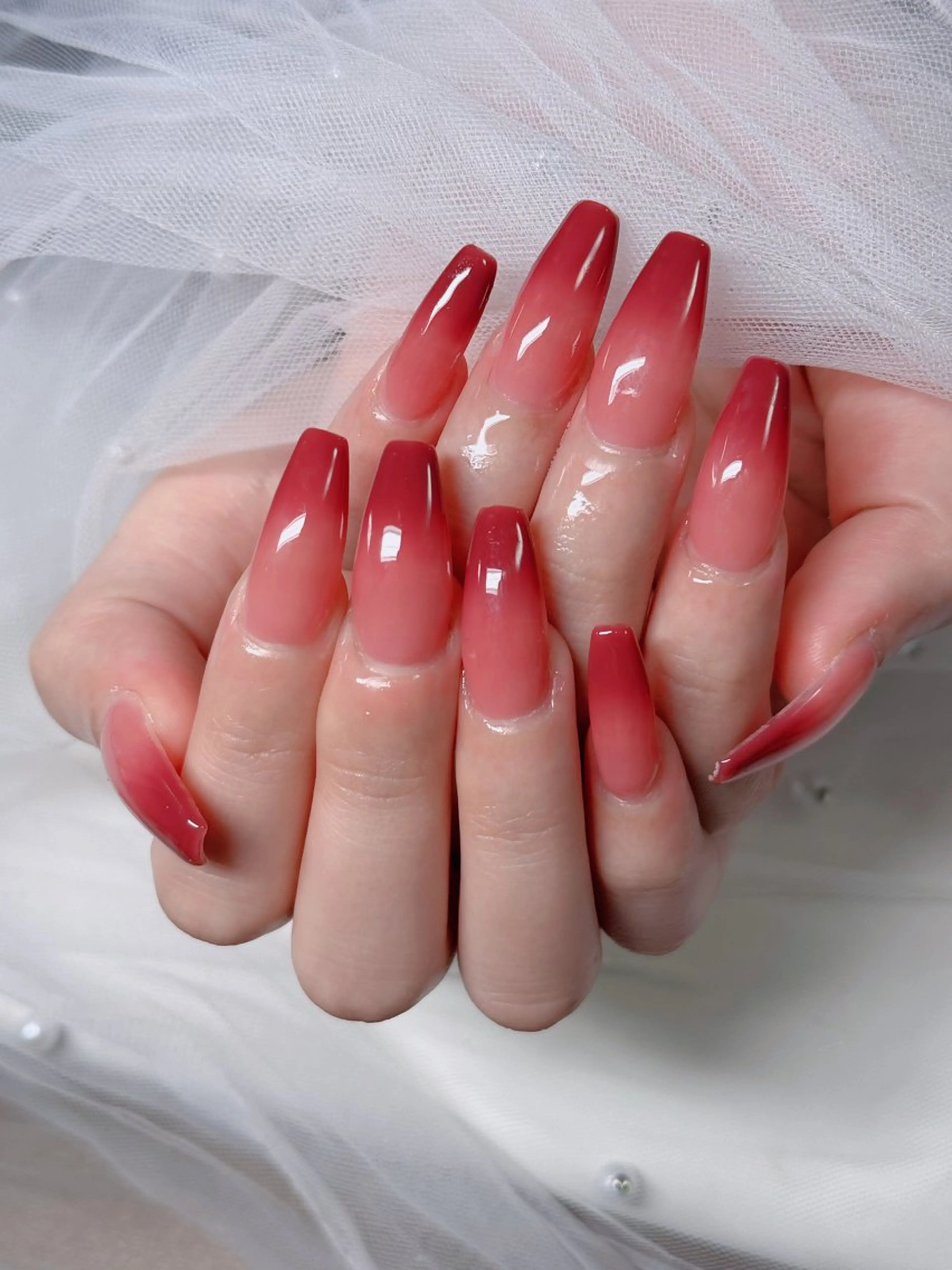 ネイル アートネイル 成人式 ジェルネイル ニュアンスネイル 夏ネイル ハンドネイル H.baby Nai Salon所属・neco H.babynailのネイルデザイン