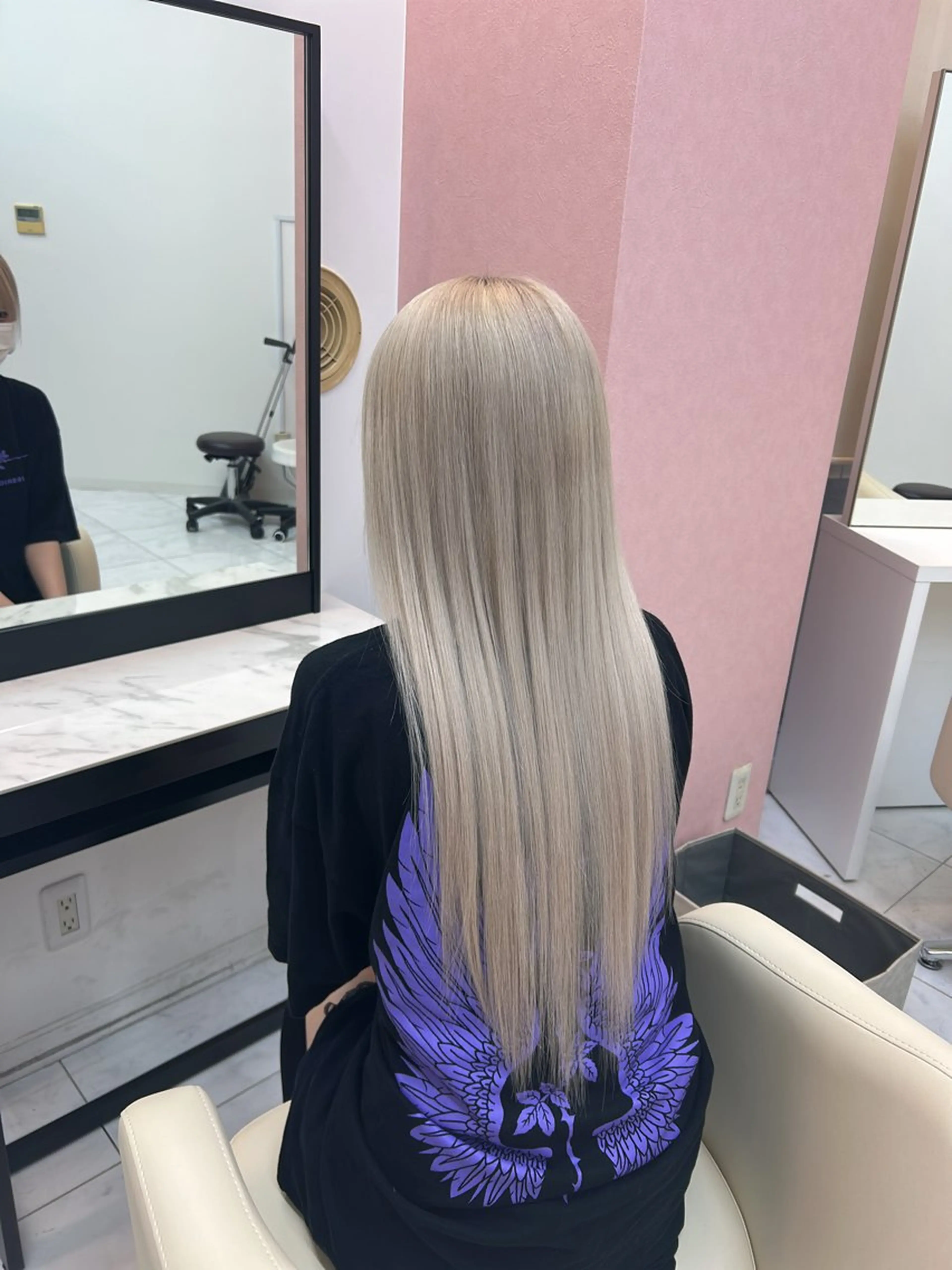 ロング ボブ ロング 武井 ことかのヘアスタイル