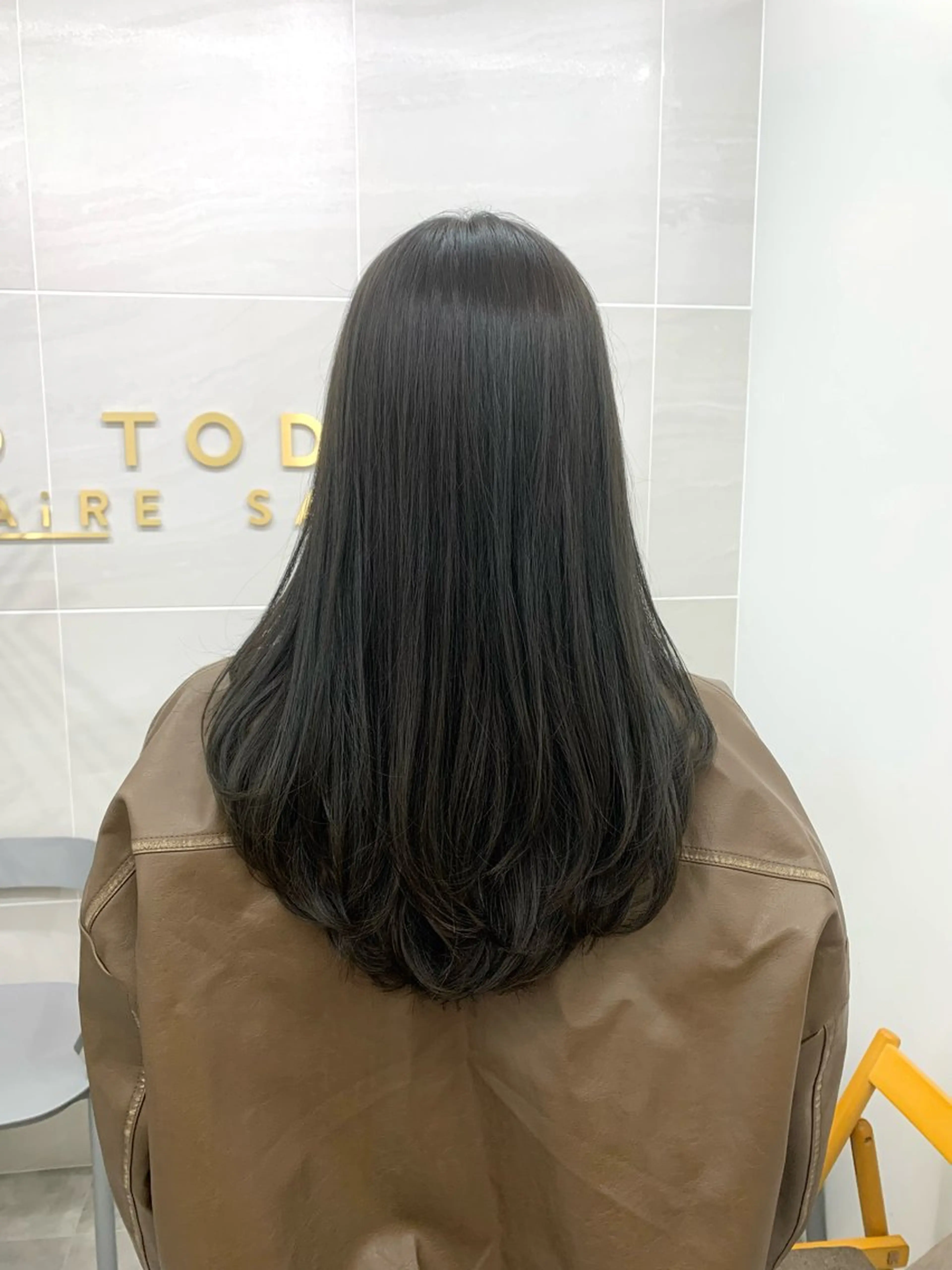セミロング カラー グレージュ オリーブグレージュ オリーブグレー カット ヘアカラー ヘッドスパ 本格ヘッドスパ🌿 ×ヘア　佐藤のヘアスタイル